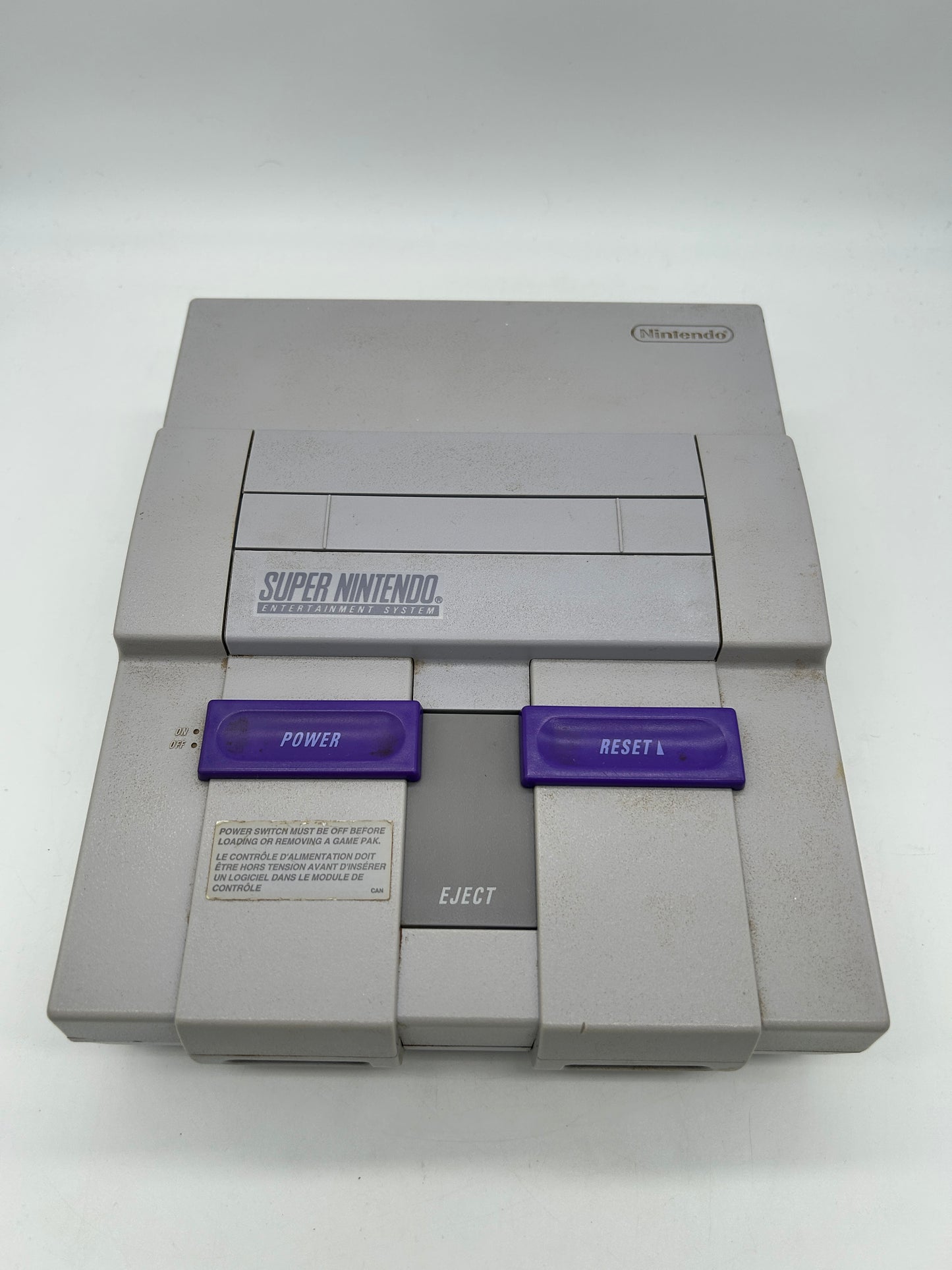 SUPER NiNTENDO [SNES] CONSOLE | MODEL GRiSE CONTROL DECK SNS-001