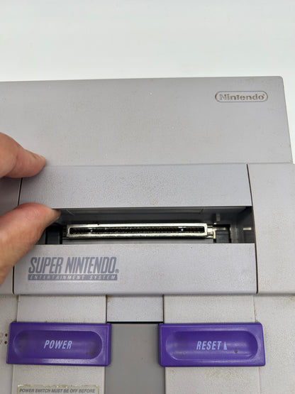 SUPER NiNTENDO [SNES] CONSOLE | MODEL GRiSE CONTROL DECK SNS-001
