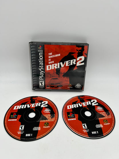 PiXEL-RETRO.COM : SONY PLAYSTATION 1 (PS1) COMPLET CIB BOX MANUAL GAME NTSC DRIVER 2 THE WHEELMAN IS BACK