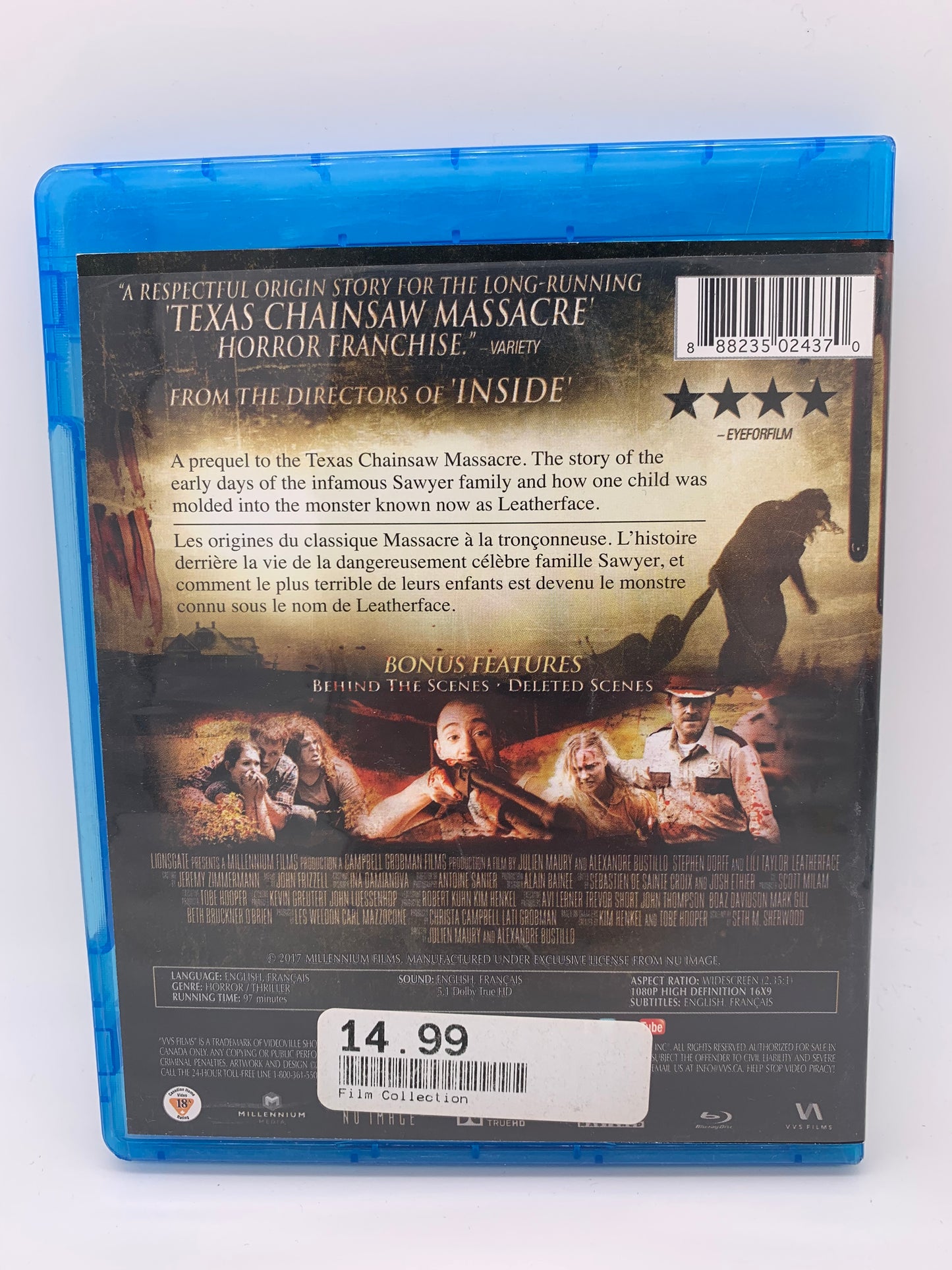 BLU-RAY FILM | LEATHERFACE THE MASSACRE