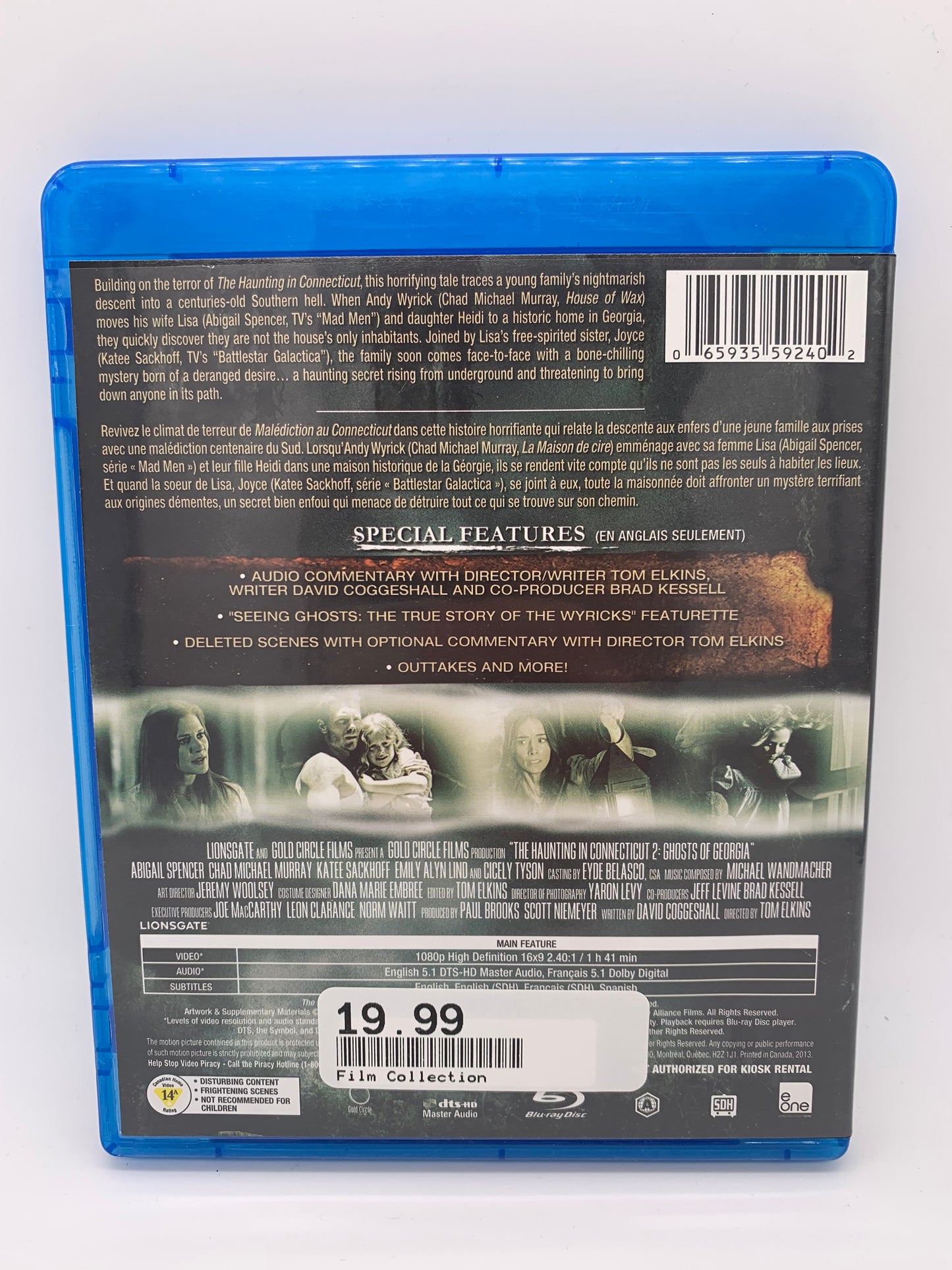 FiLM BLU-RAY | MALÉDiCTiON AU CONNECTiCUT LES FANTÔMES DE LA GÉORGiE [THE HAUNTiNG iN CONNECTiCUT 2 GHOSTS OF GEORGiA]