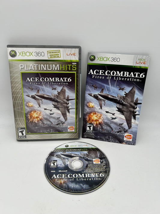 PiXEL-RETRO.COM : MICROSOFT XBOX 360 COMPLETE CIB BOX MANUAL GAME NTSC ACE COMBAT 6 FIRES OF LIBERATION