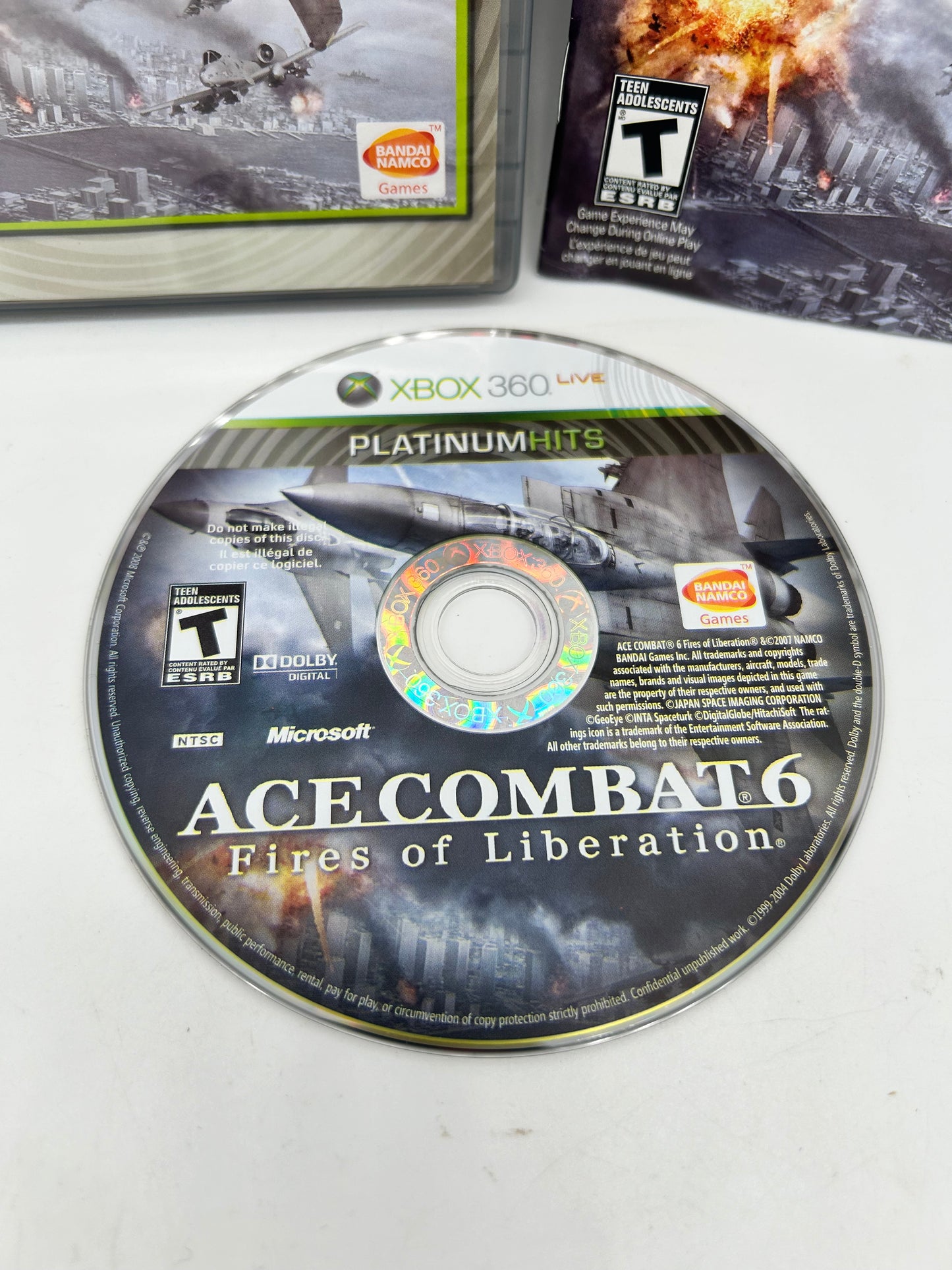 MiCROSOFT XBOX 360 | ACE COMBAT 6 FiRES OF LiBERATiON | PLATiNUM HiTS