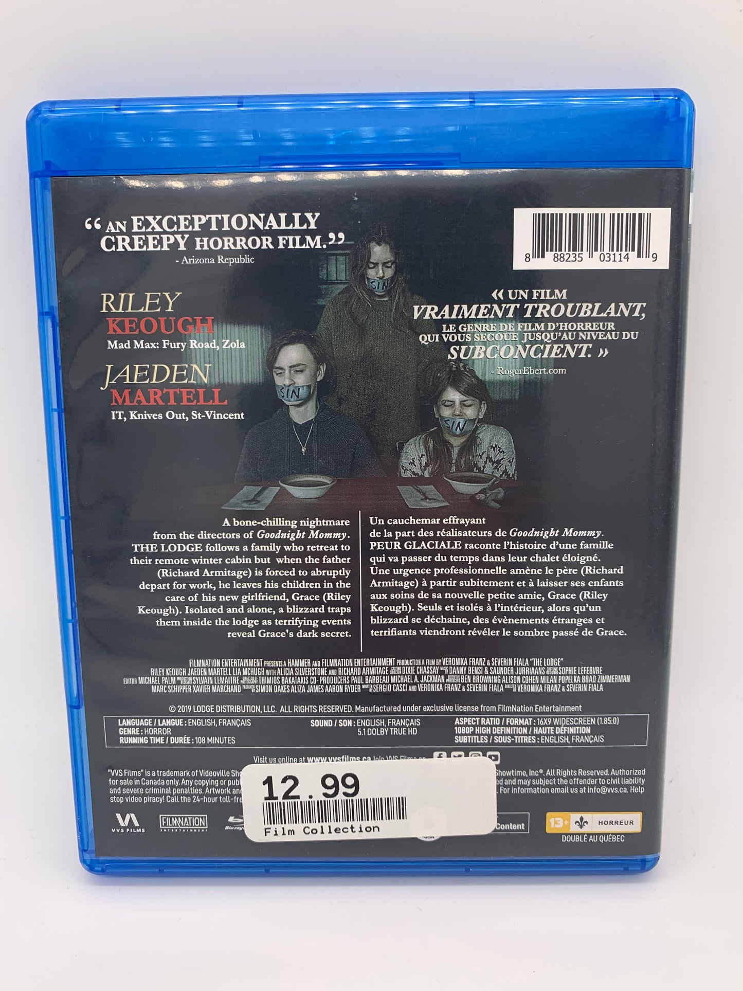 FiLM BLU-RAY | PEUR GLAÇiALE [THE LODGE]