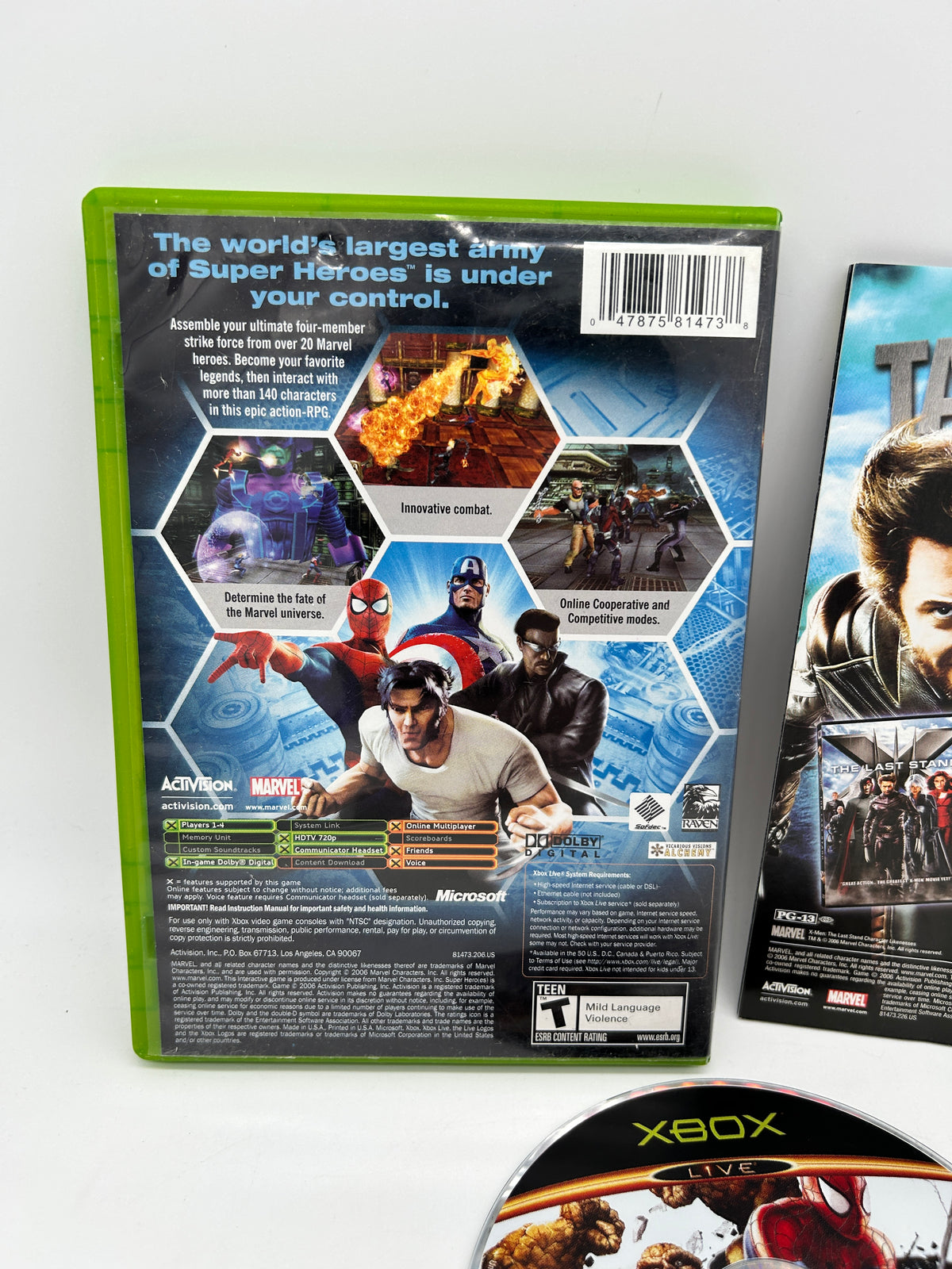 MiCROSOFT XBOX ORiGiNAL | MARVEL ULTiMATE ALLiANCE