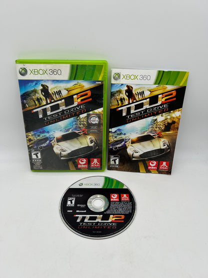 PiXEL-RETRO.COM : MICROSOFT XBOX 360 COMPLETE CIB BOX MANUAL GAME NTSC TEST DRIVE UNLIMITED TDU 2