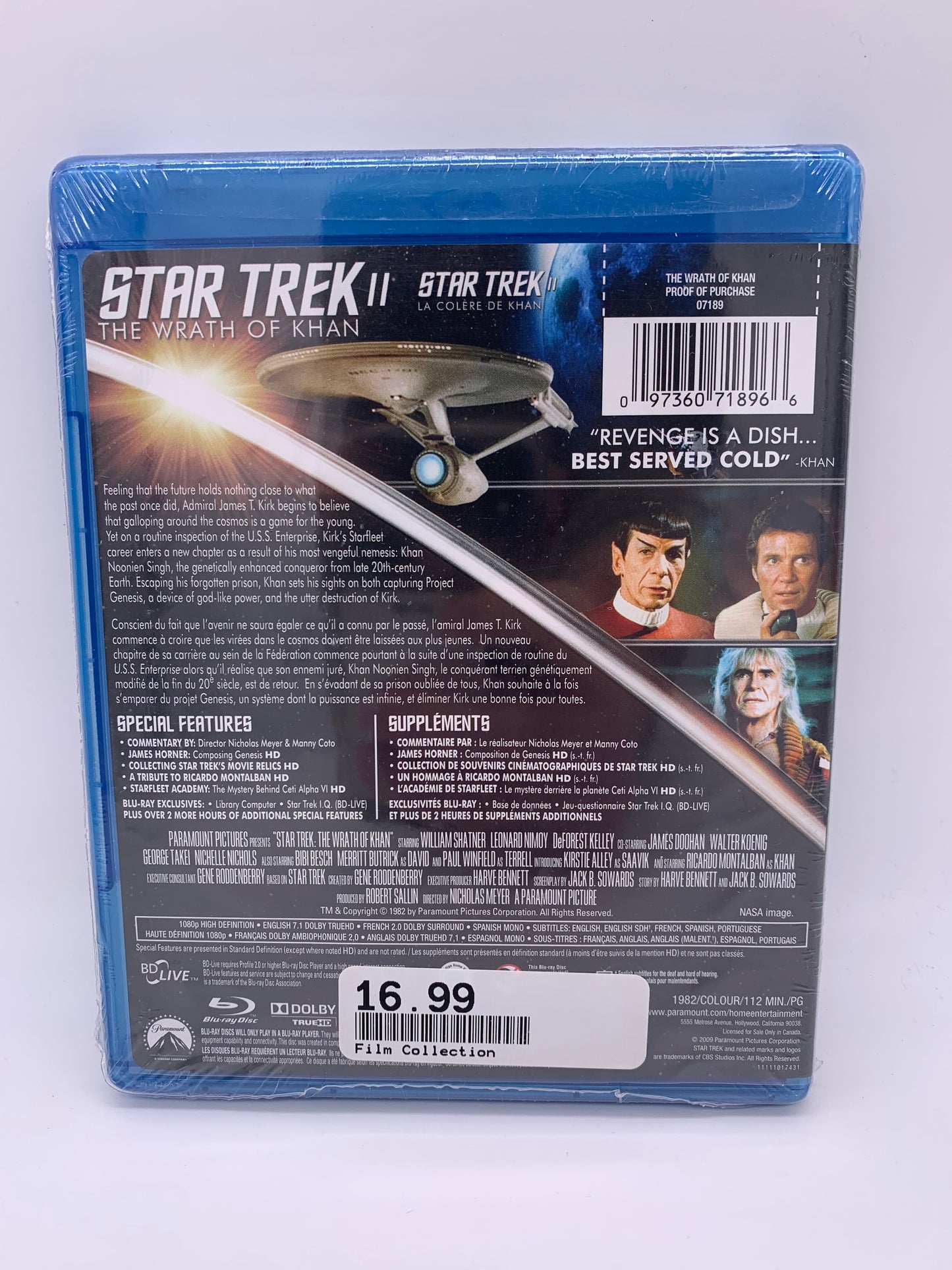 FiLM BLU-RAY | STAR TREK LA COLÈRE DE KHAN [THE WRATH OF KHAN II]