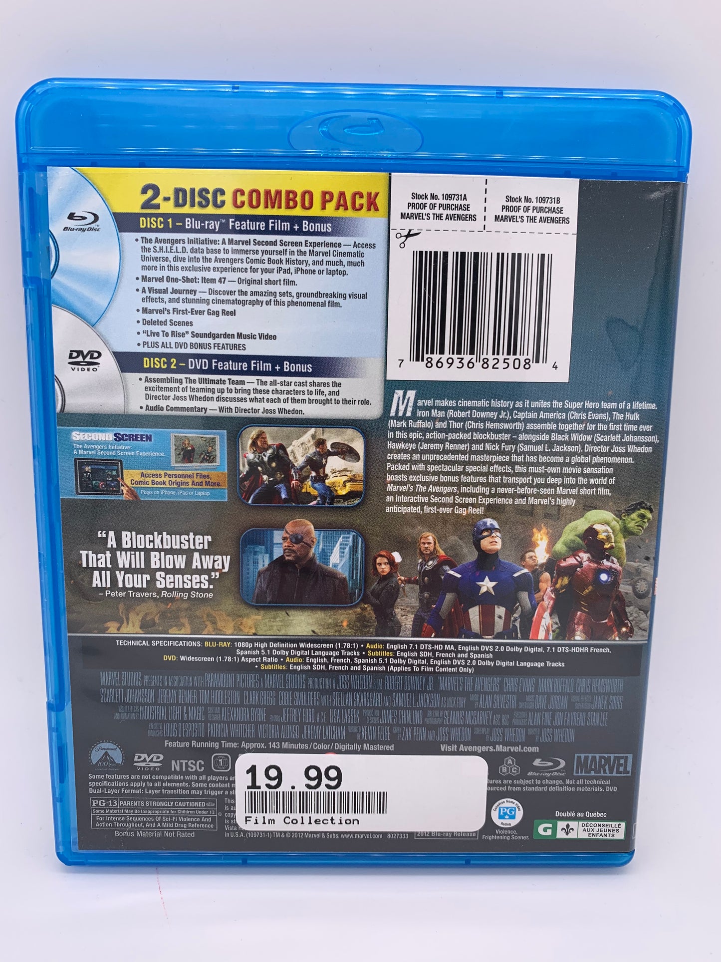 FiLM BLU-RAY | LES AVENGERS [THE]