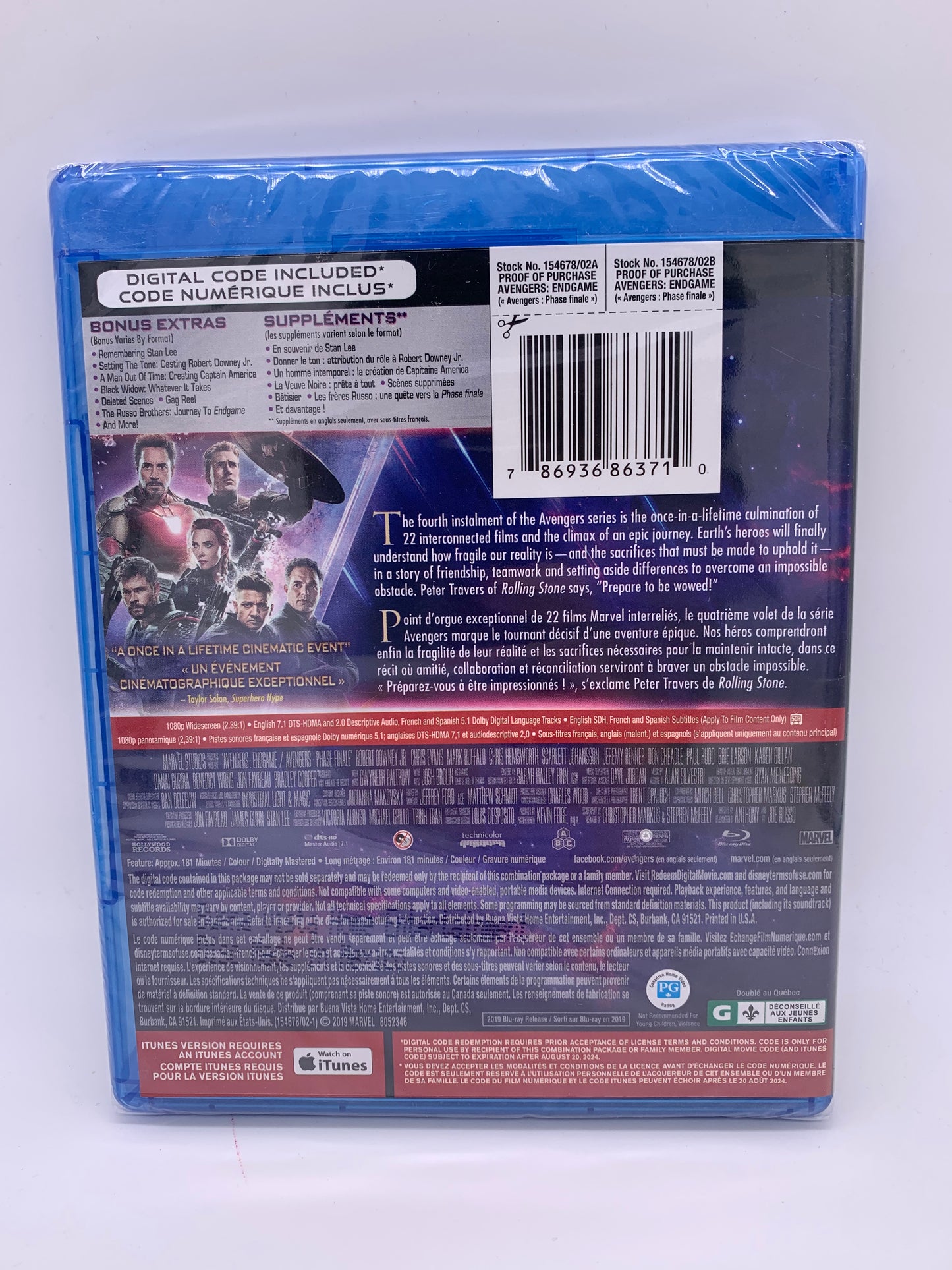 FiLM BLU-RAY | LES AVENGERS PHASE FiNALE [THE ENDGAME]