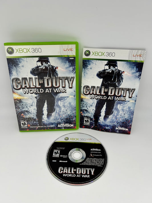 PiXEL-RETRO.COM : MICROSOFT XBOX 360 COMPLETE CIB BOX MANUAL GAME NTSC CALL OF DUTY WORLD AT WAR