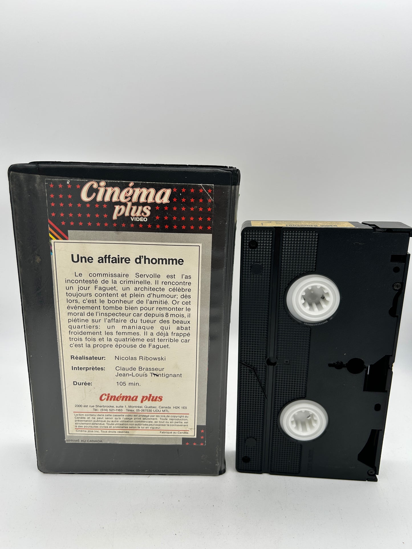 FiLM VHS FRANCAiS | UNE AFFAiRE D'HOMMES