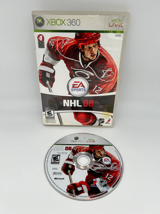 PiXEL-RETRO.COM : MICROSOFT XBOX 360 COMPLETE CIB BOX MANUAL GAME NTSC NHL 08
