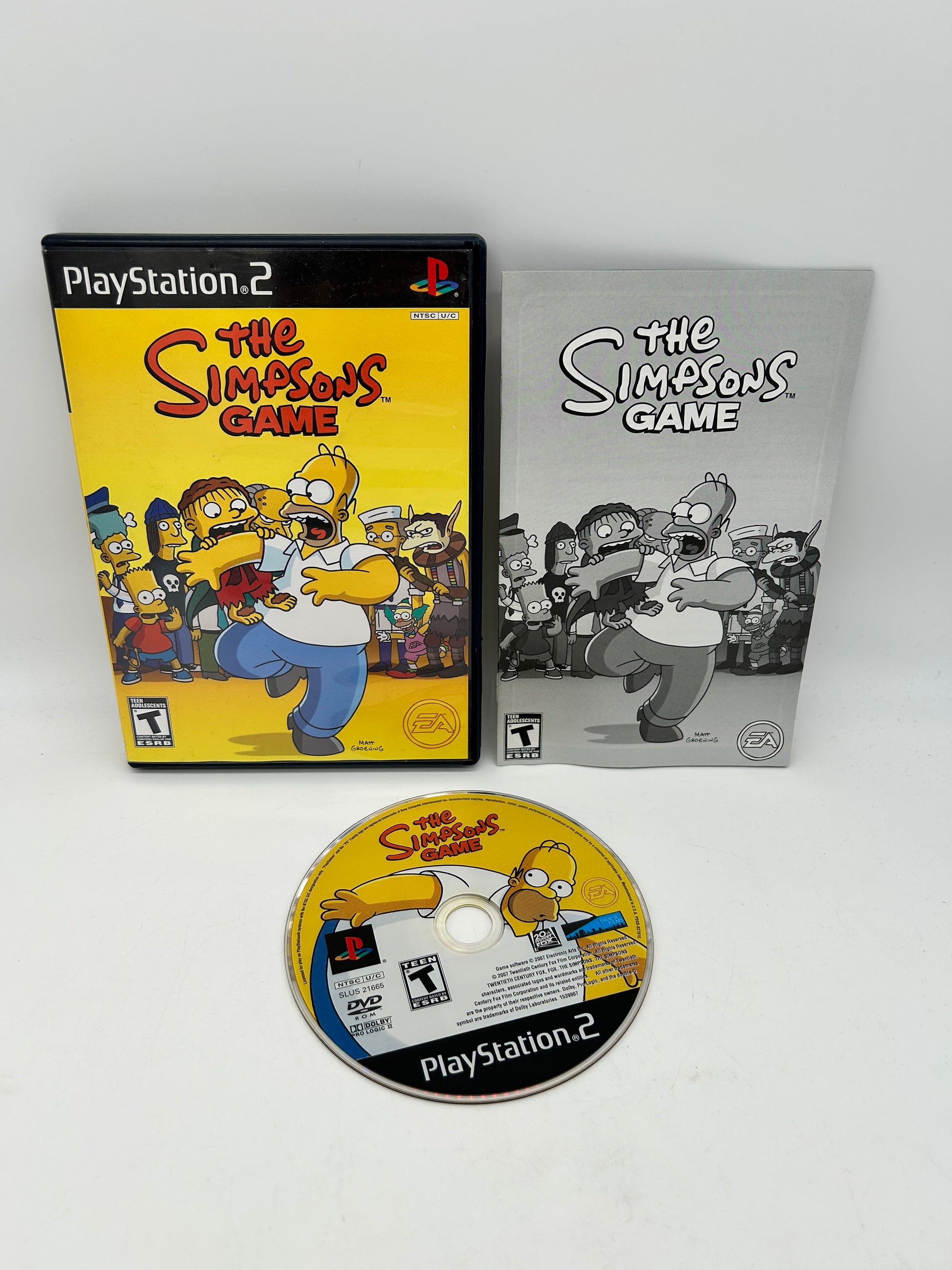 PiXEL-RETRO.COM : SONY PLAYSTATION 2 (PS2) COMPLET CIB BOX MANUAL GAME NTSC THE SIMPSONS GAME