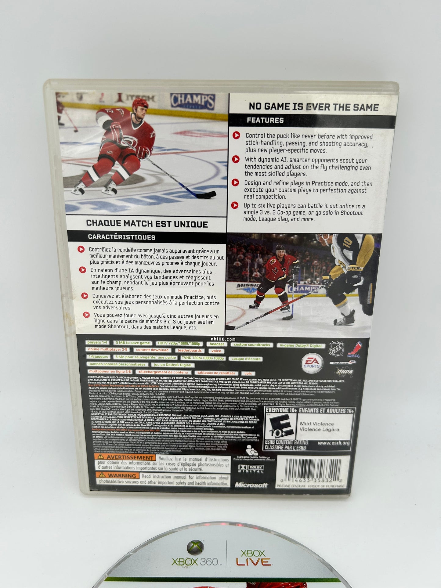 MiCROSOFT XBOX 360 | NHL 08