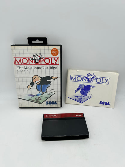 PiXEL-RETRO.COM : SEGA MASTER GAME NTSC COMPLETE IN BOX CIB BOX MANUAL MONOPOLY