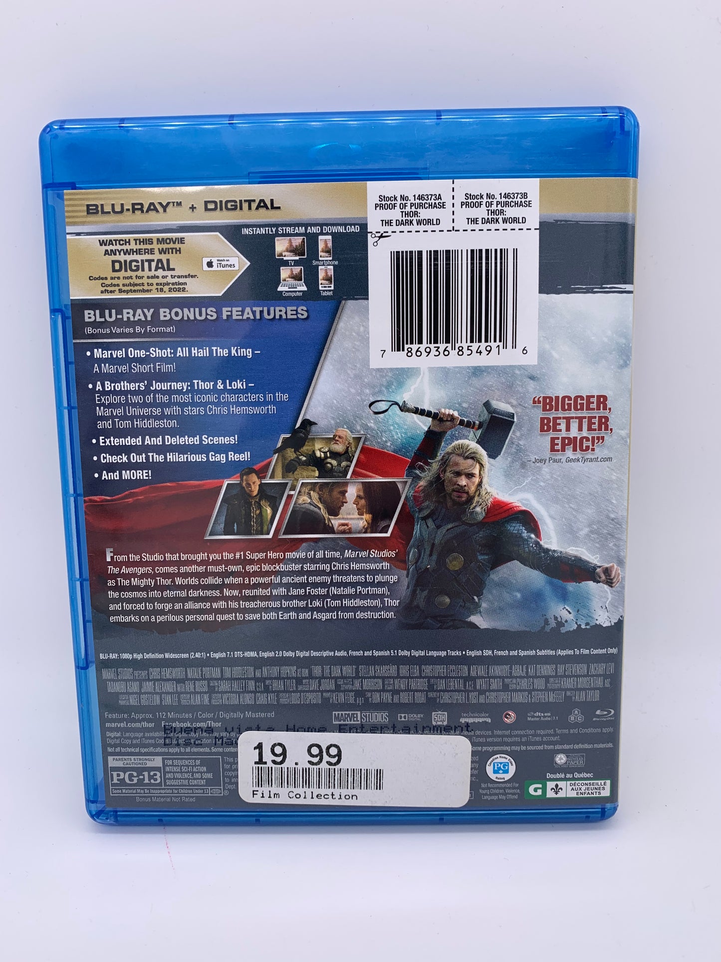 FiLM BLU-RAY | THOR UN MONDE OBSCURE [THE DARK WORLD]