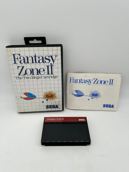 PiXEL-RETRO.COM : SEGA MASTER GAME NTSC COMPLETE IN BOX CIB BOX MANUAL FANTASY ZONE II