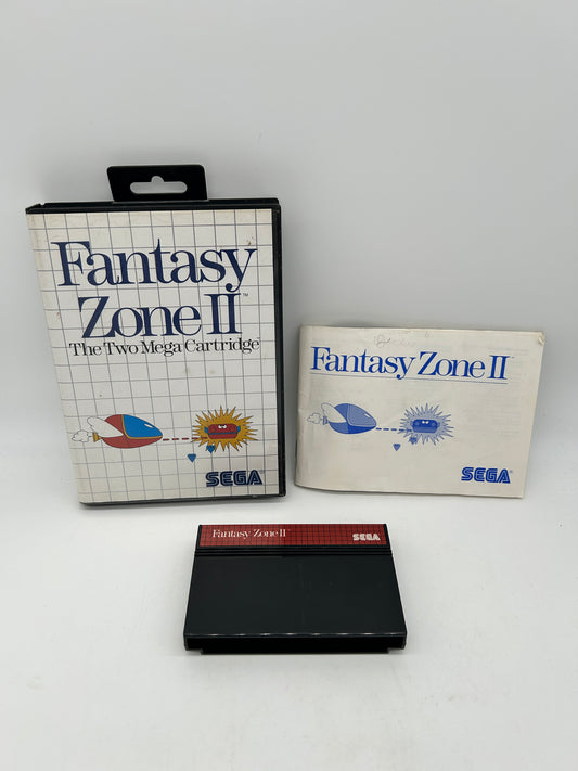 PiXEL-RETRO.COM : SEGA MASTER GAME NTSC COMPLETE IN BOX CIB BOX MANUAL FANTASY ZONE II