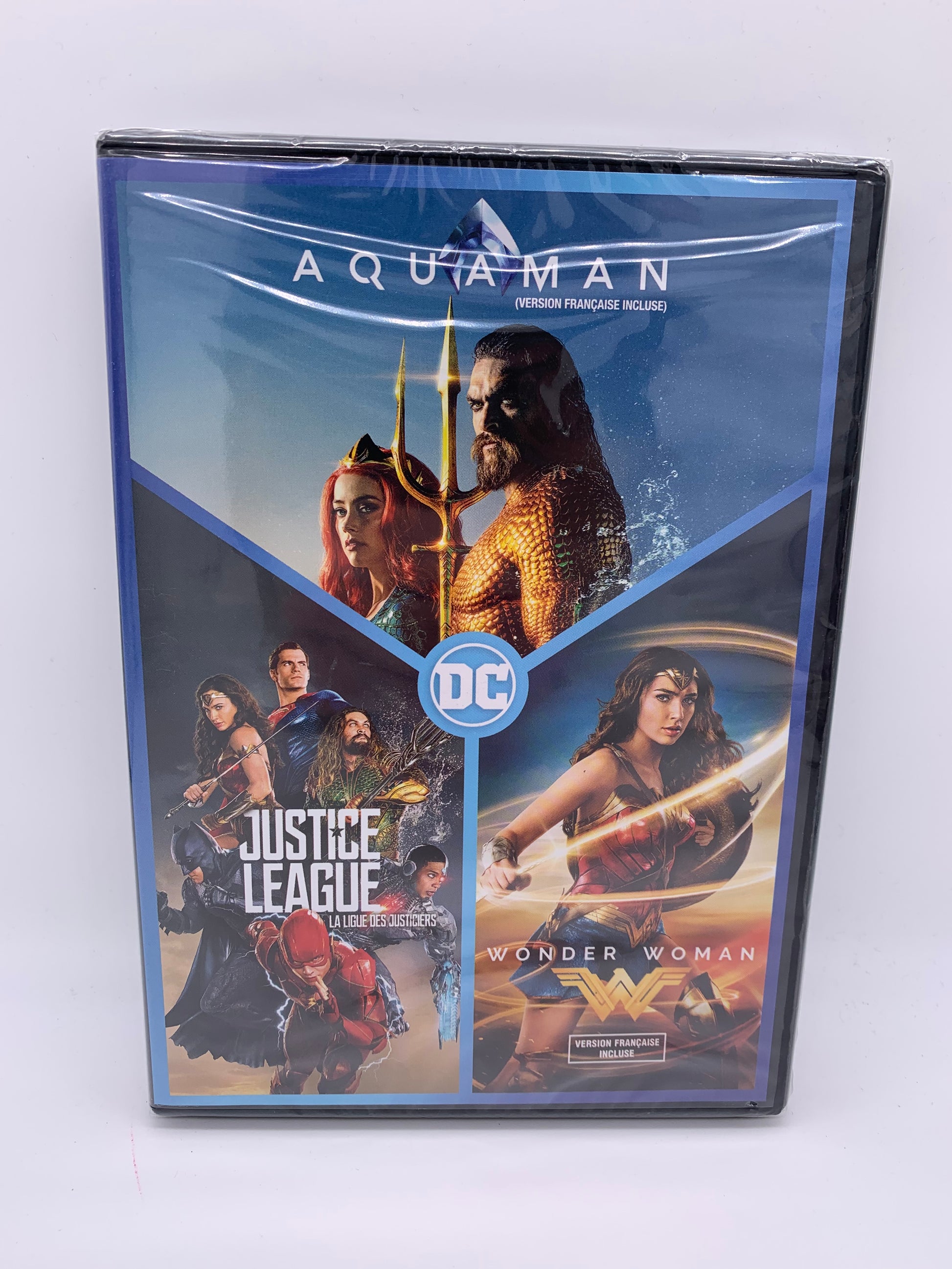 PiXEL-RETRO.COM : Movie Blu-Ray DVD AQUAMAN & LA LiGUE DES JUSTiCiERS & WONDER WOMAN [JUSTiCE LEAGUE] | 3 FiLMS
