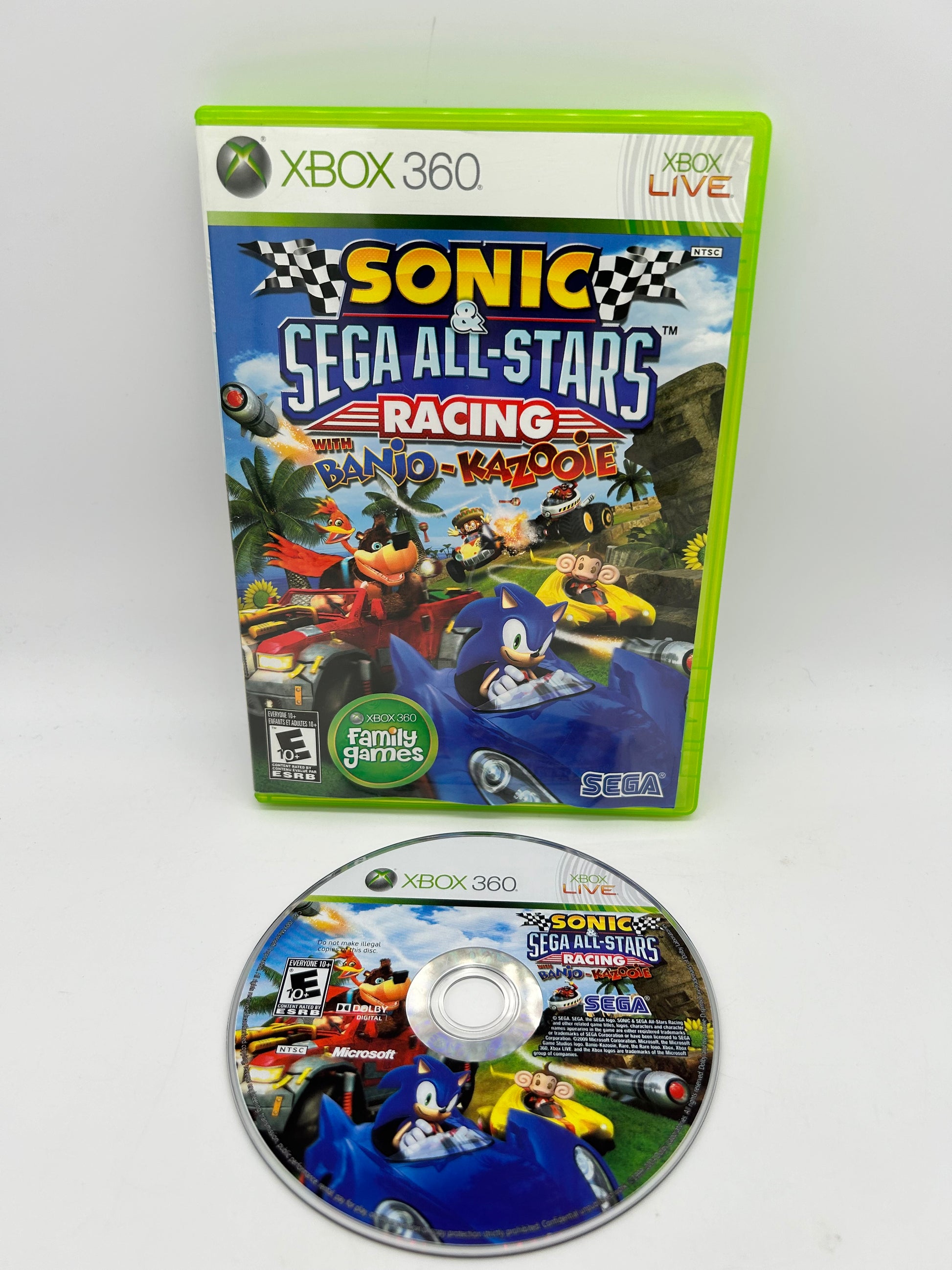 PiXEL-RETRO.COM : MICROSOFT XBOX 360 COMPLETE CIB BOX MANUAL GAME NTSC SONIC & SEGA ALL-STARS RACING WITH BANJO-KAZOOIE