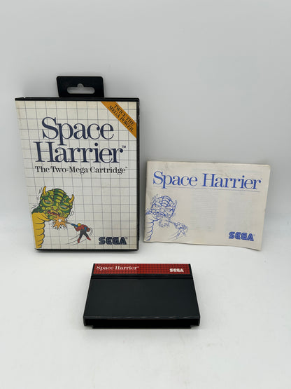 PiXEL-RETRO.COM : SEGA MASTER GAME NTSC COMPLETE IN BOX CIB BOX MANUAL SPACE HARRIER