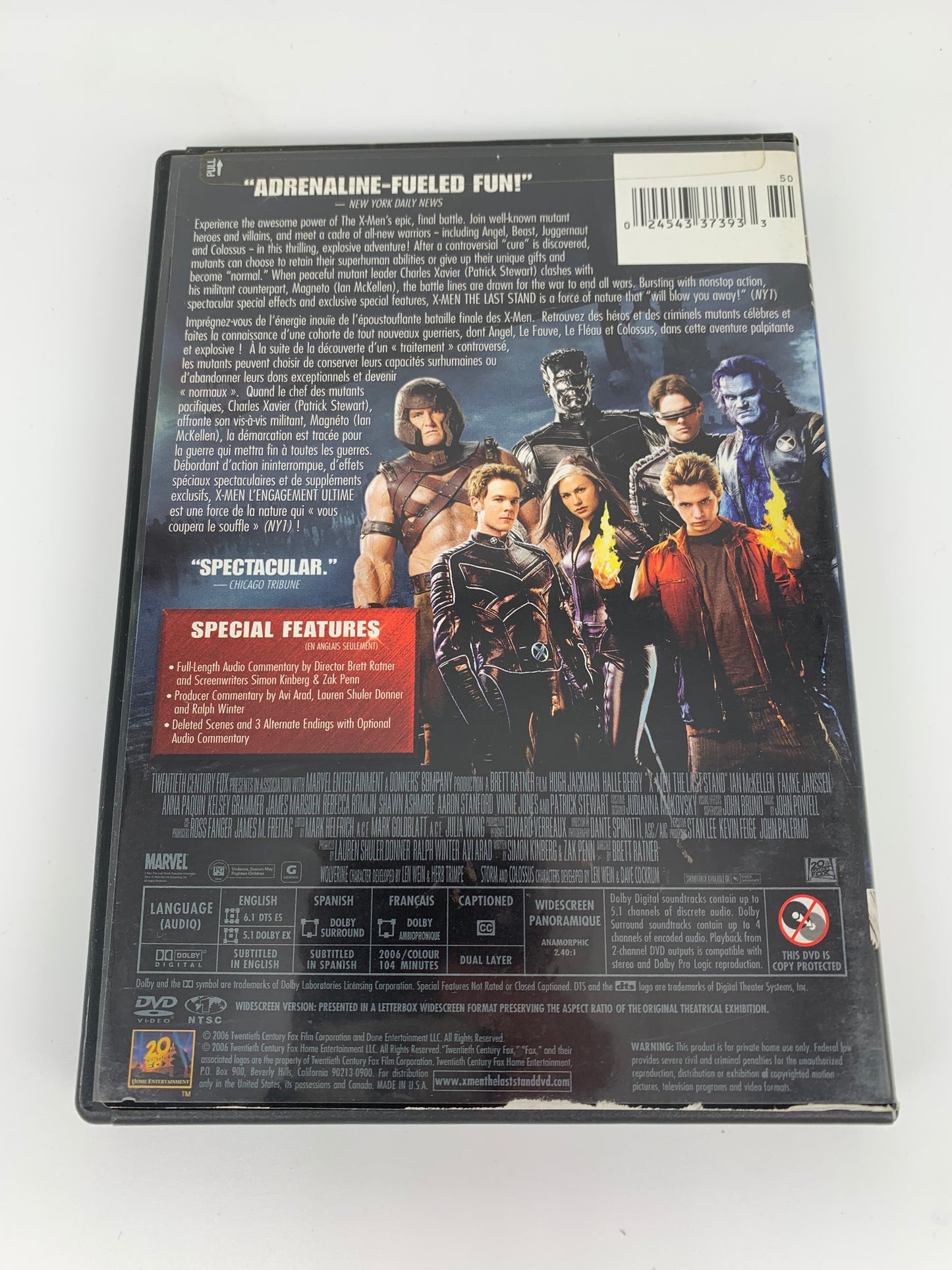 FiLM DVD | X-MEN L'ENGAGEMENT ULTiME [THE LAST STAND]