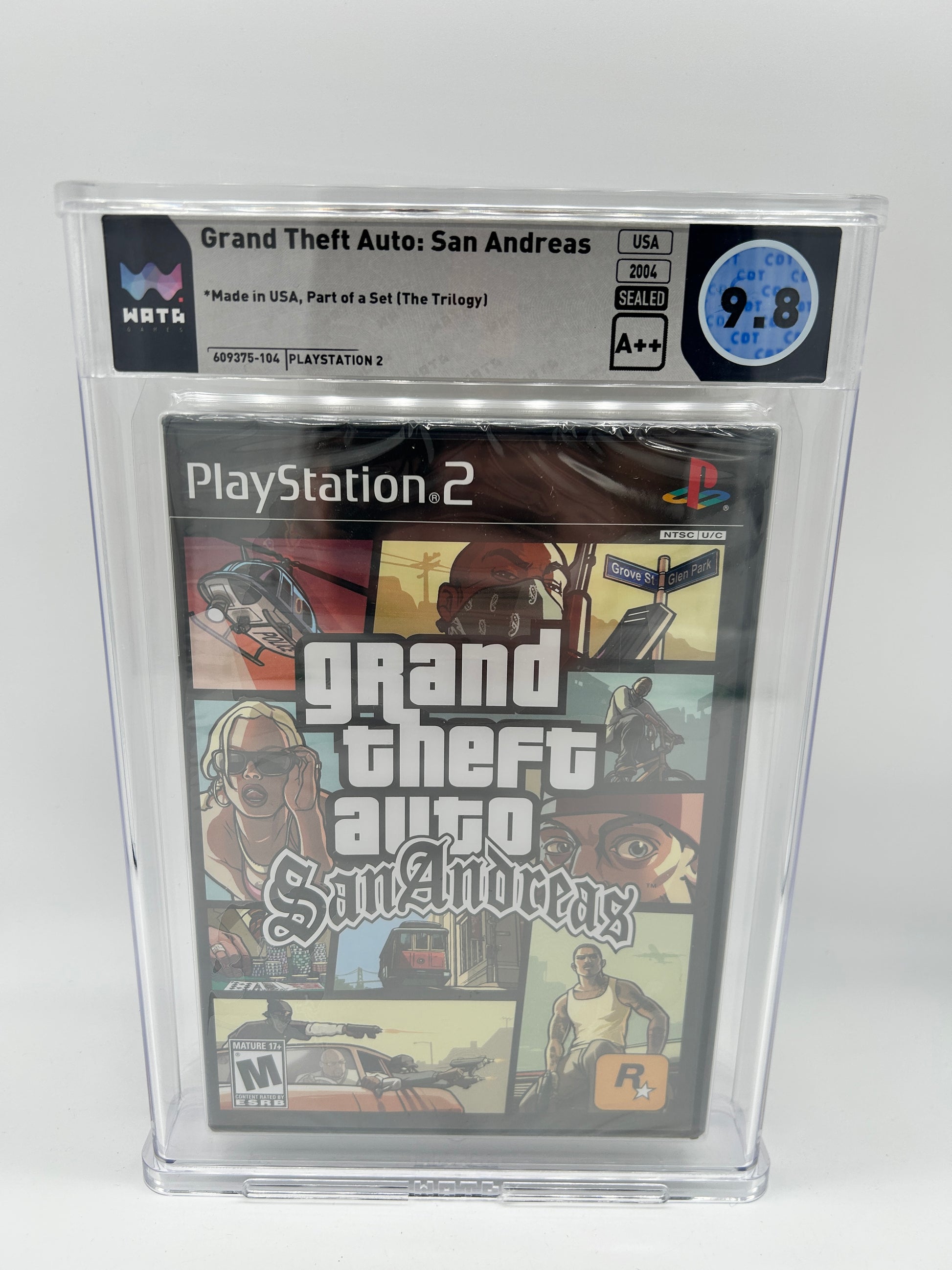PiXEL-RETRO.COM : SONY PLAYSTATION 2 (PS2) COMPLET CIB BOX MANUAL GAME NTSC GRAND THEFT AUTO SAN ANDREAS