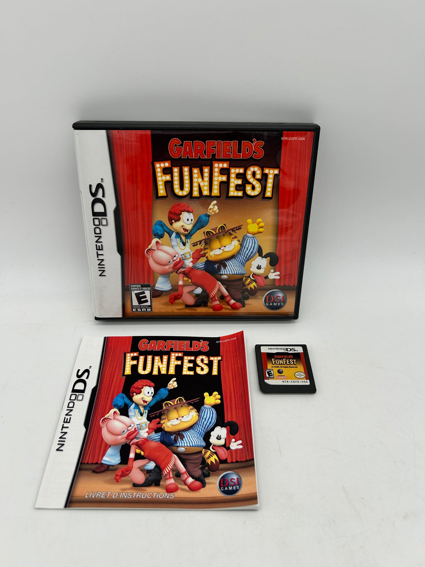 PiXEL-RETRO.COM : NINTENDO DS (DS) COMPLETE CIB BOX MANUAL GAME NTSC GARFIELD'S FUN FEST