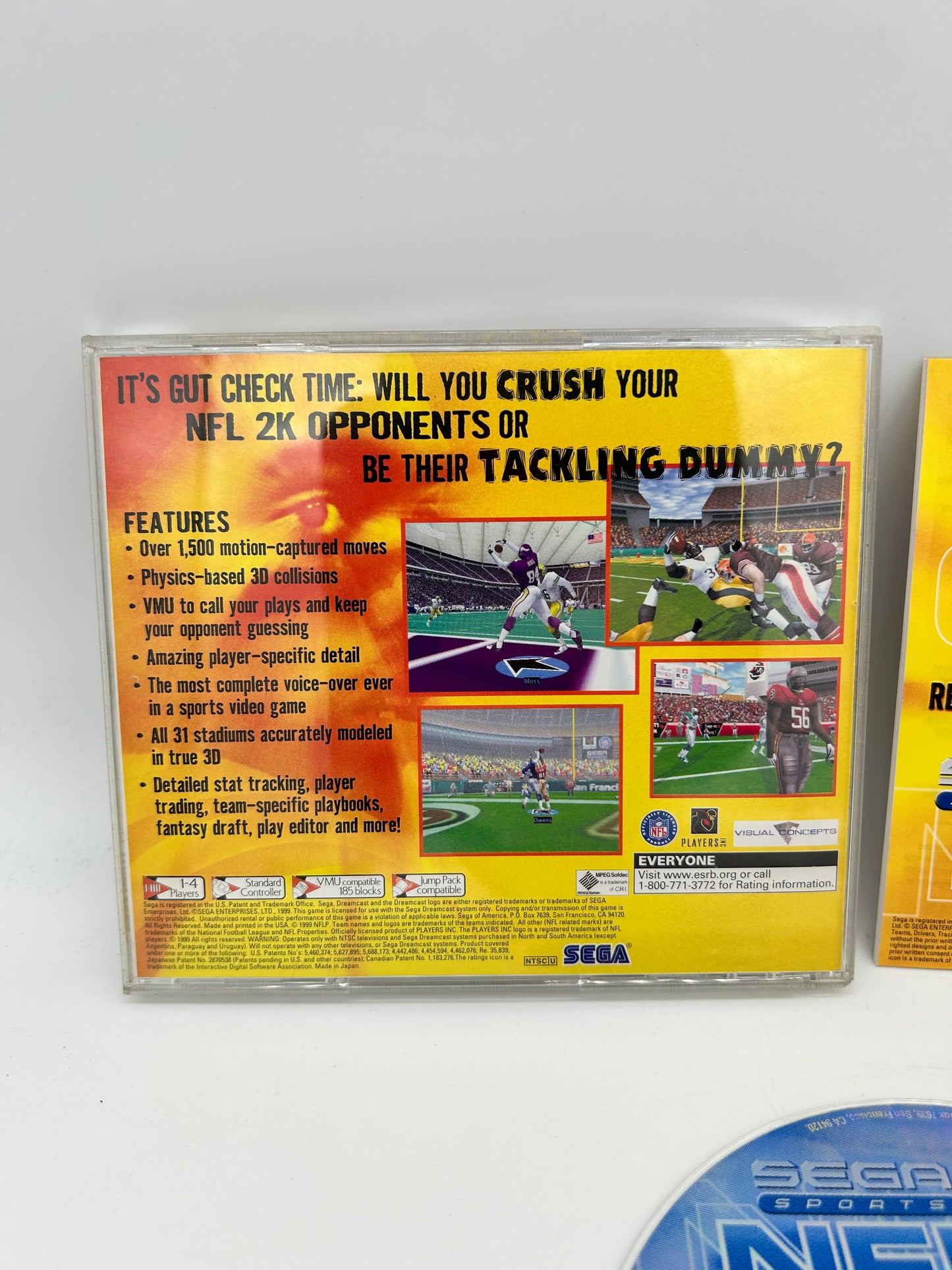 SEGA DREAMCAST | NFL 2K | NOT FOR RESALE