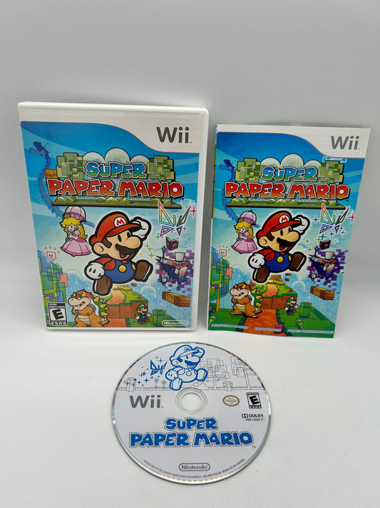 PiXEL-RETRO.COM : NINTENDO WII COMPLET CIB BOX MANUAL GAME NTSC SUPER PAPER MARIO