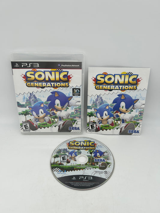 PiXEL-RETRO.COM : SONY PLAYSTATION 3 (PS3) COMPLET CIB BOX MANUAL GAME NTSC SONIC GENERATIONS