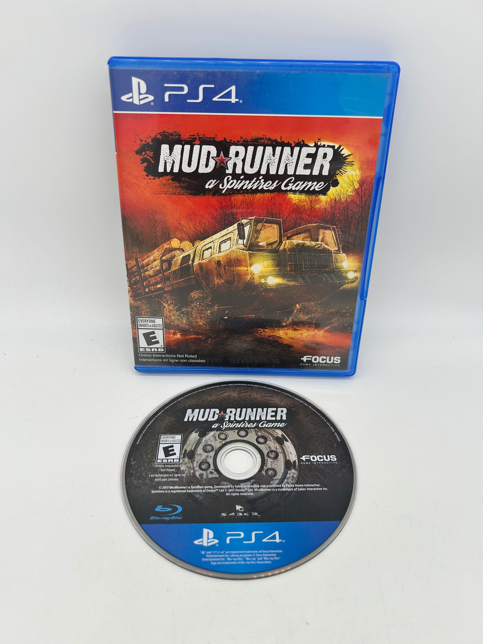 PiXEL-RETRO.COM : SONY PLAYSTATION 4 (PS4) COMPLETE CIB BOX MANUAL GAME NTSC MUDRUNNER A SPINTIRES GAME