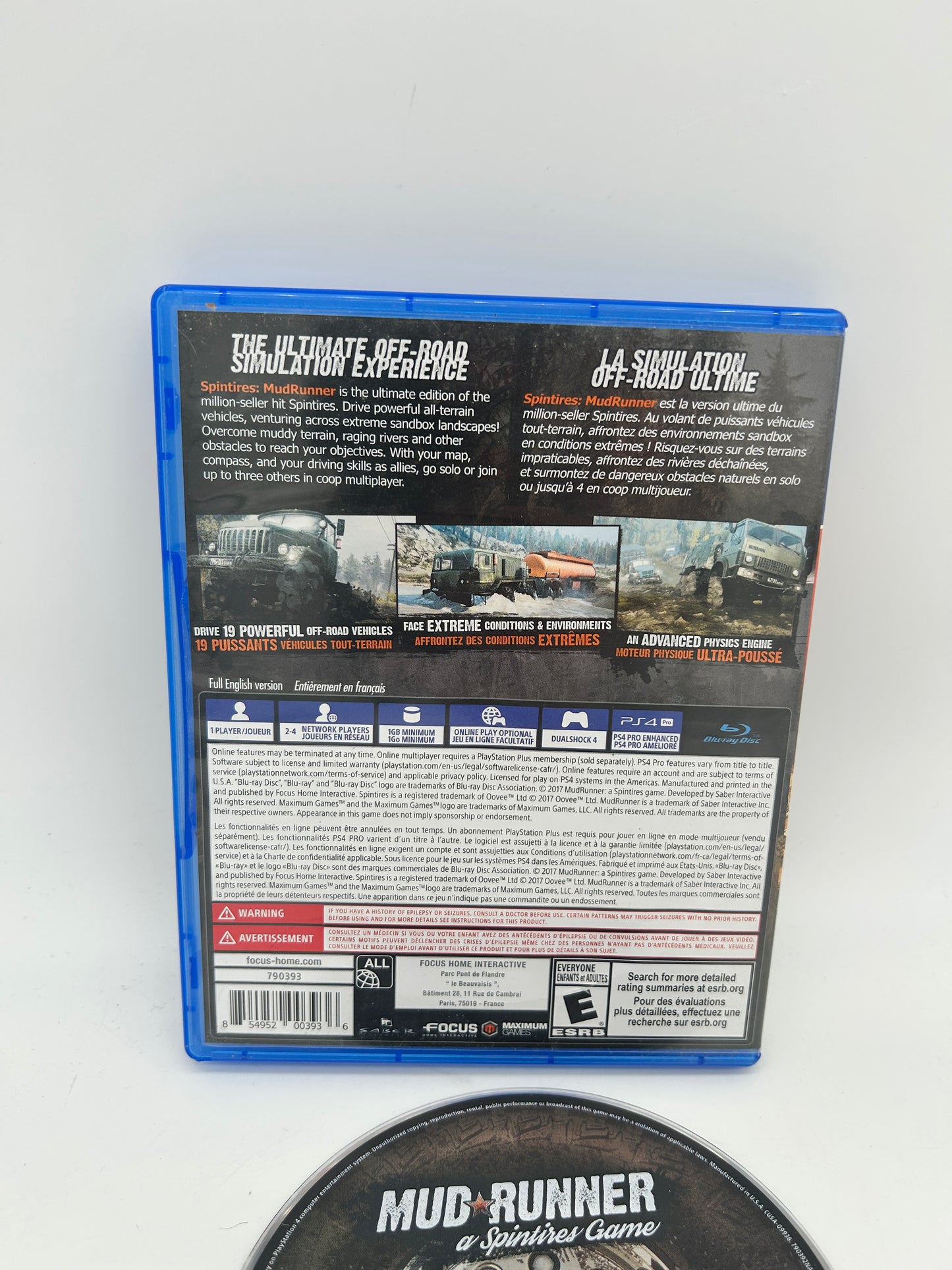 SONY PLAYSTATiON 4 [PS4] | MUDRUNNER AT SPiNTiRES GAME