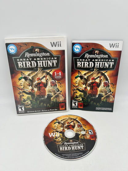 PiXEL-RETRO.COM : NINTENDO WII COMPLET CIB BOX MANUAL GAME NTSC REMINGTON GREAT AMERICAN BIRD HUNT