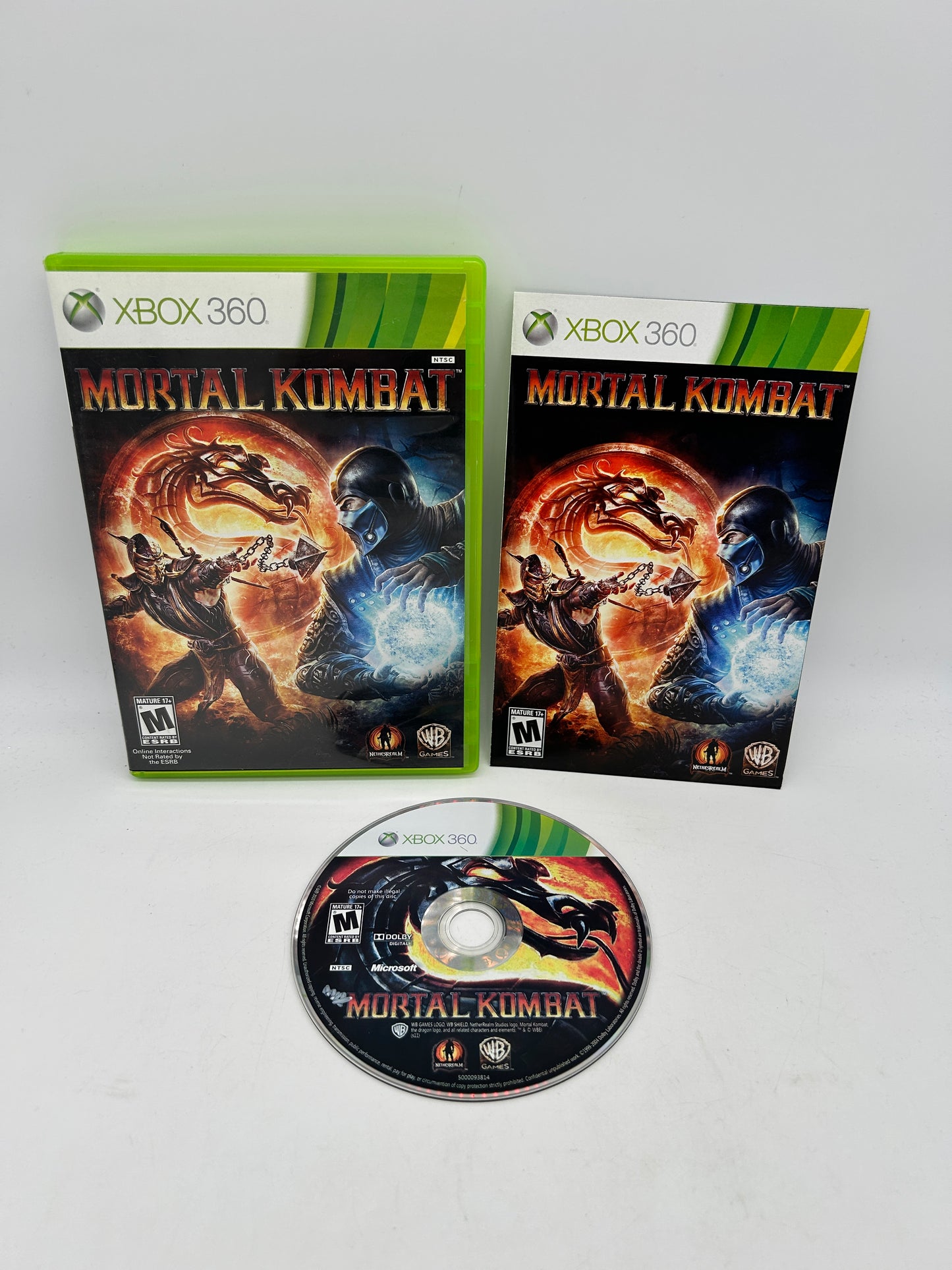 PiXEL-RETRO.COM : MICROSOFT XBOX 360 COMPLETE CIB BOX MANUAL GAME NTSC MORTAL KOMBAT