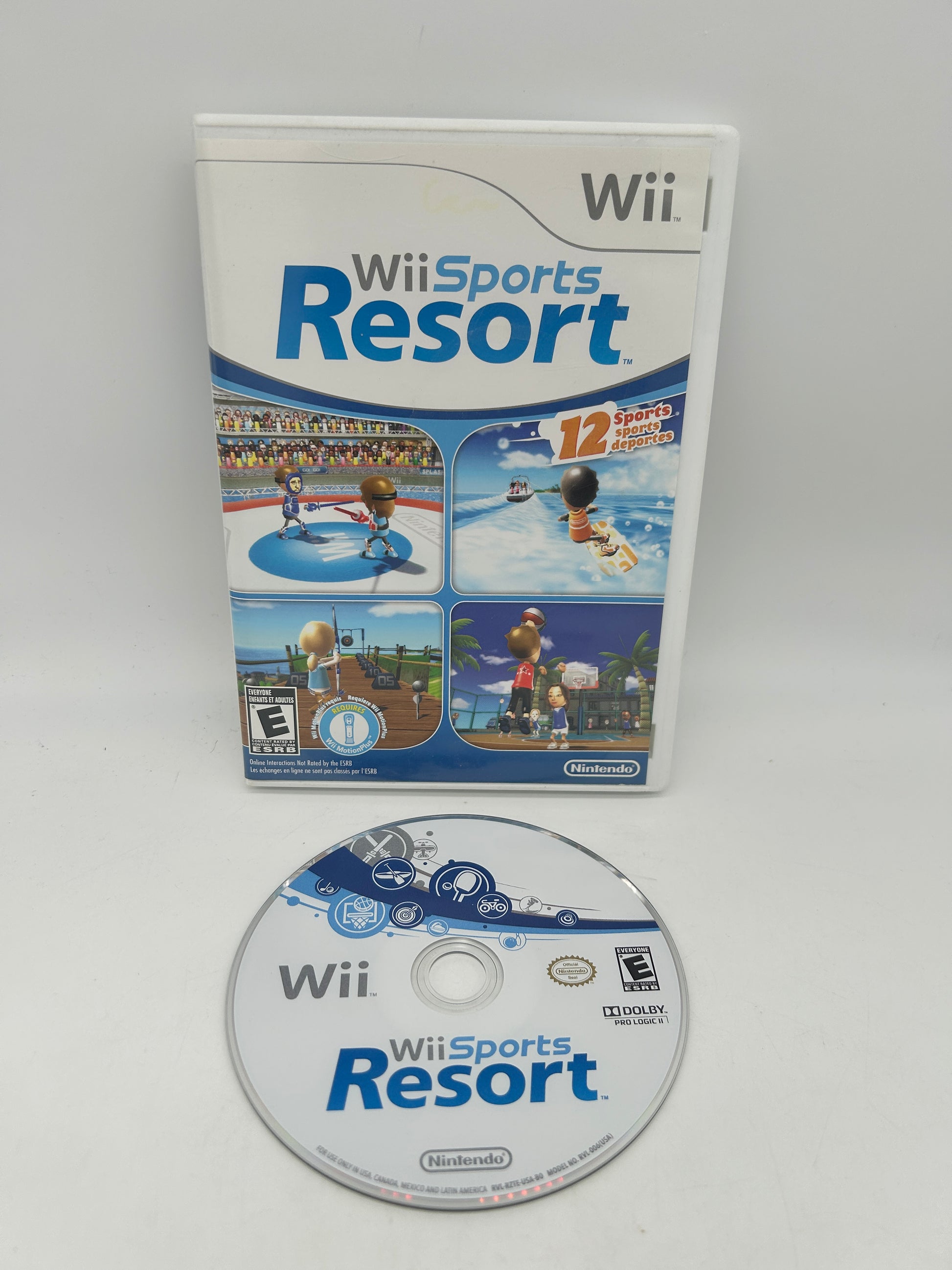 PiXEL-RETRO.COM : NINTENDO WII COMPLET CIB BOX MANUAL GAME NTSC WII SPORTS RESORT