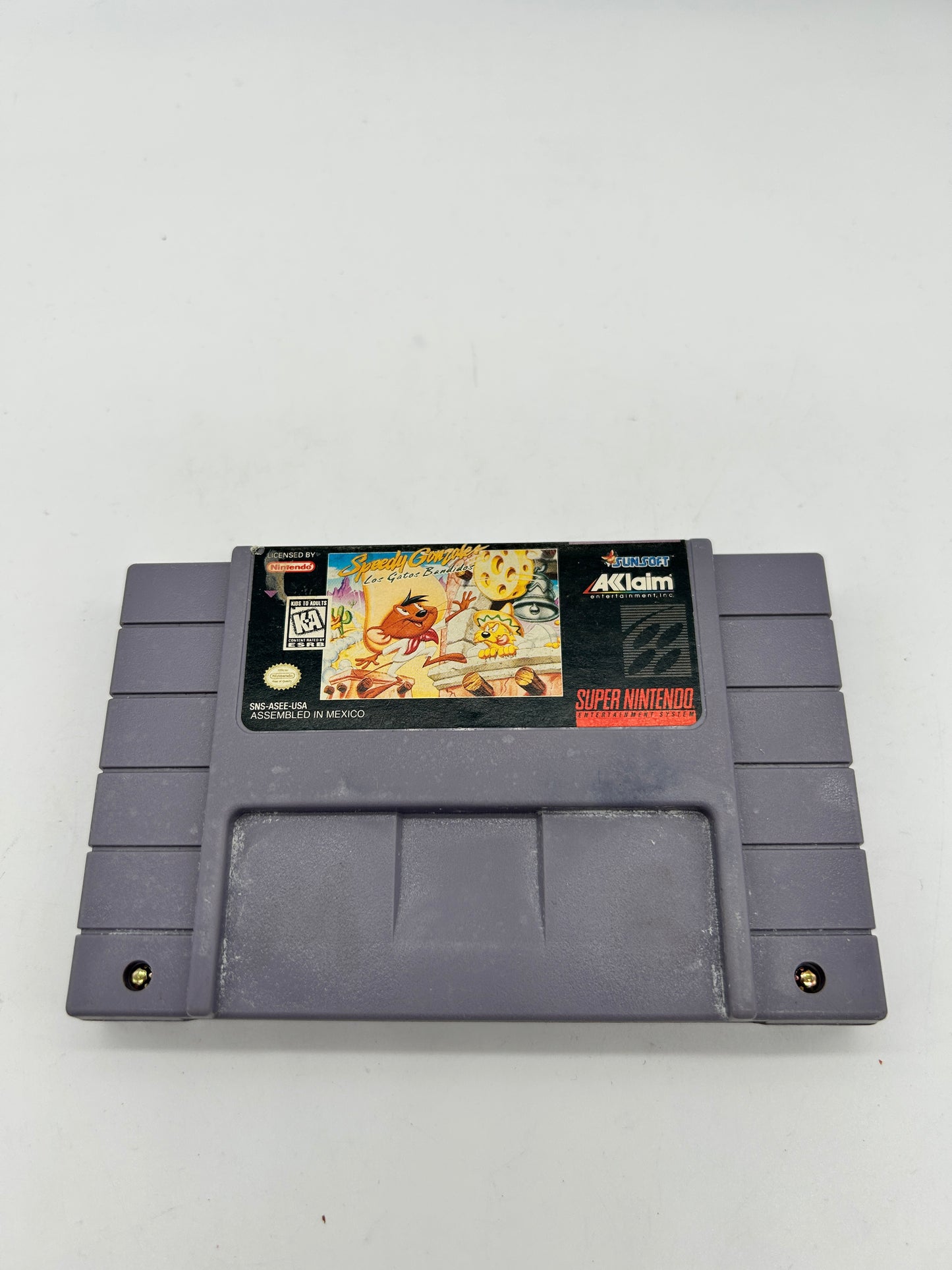 PiXEL-RETRO.COM : SUPER NINTENDO NES (SNES) GAME NTSC SPEEDY GONZALES LOS GATOS BANDIDOS
