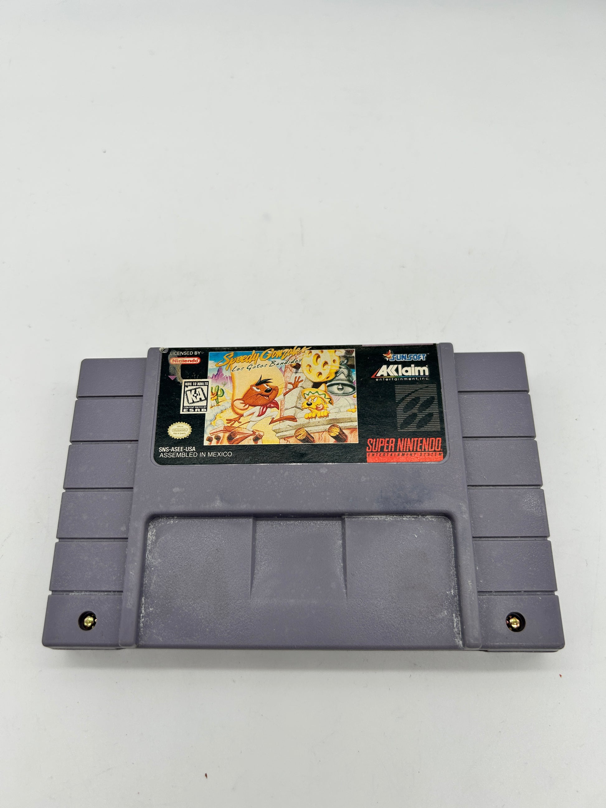 PiXEL-RETRO.COM : SUPER NINTENDO NES (SNES) GAME NTSC SPEEDY GONZALES LOS GATOS BANDIDOS