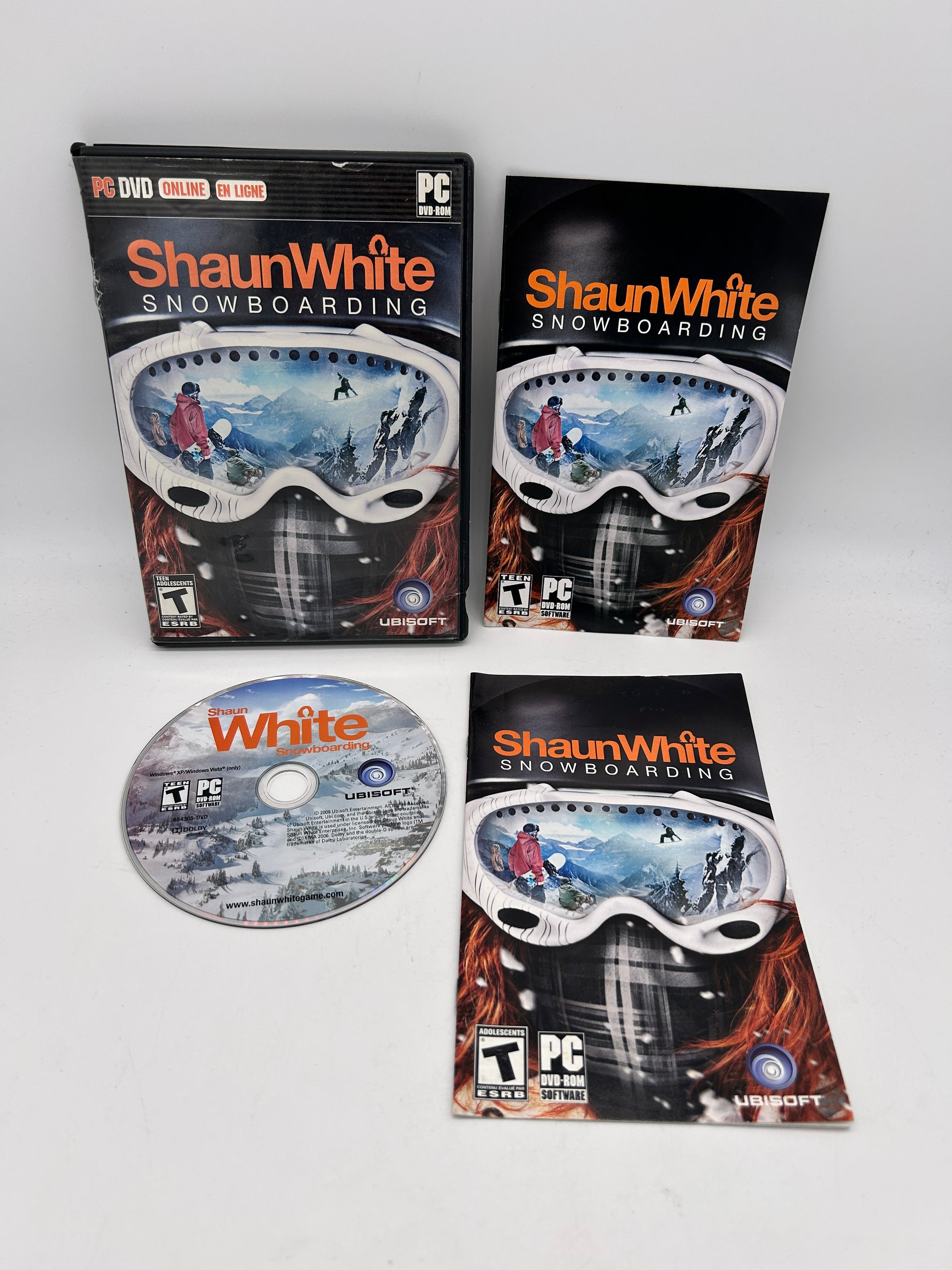 PiXEL-RETRO.COM : COMPUTER (PC) COMPLETE CIB BOX MANUAL GAME NTSC SHAUN WHITE SNOWBOARDING