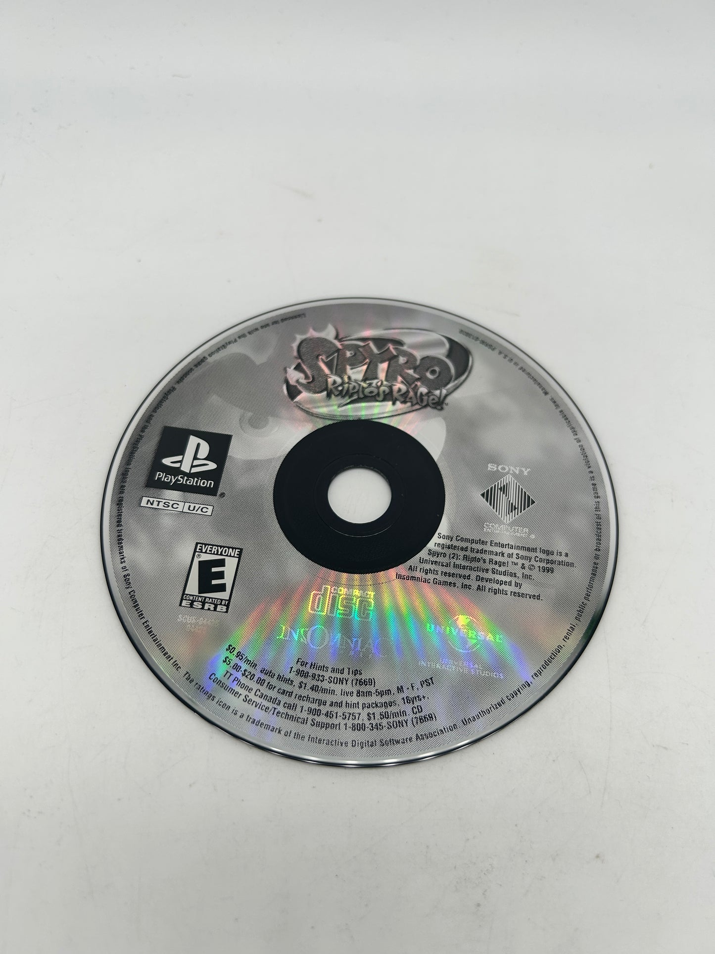 PiXEL-RETRO.COM : SONY PLAYSTATION 1 (PS1) GAME NTSC SPYRO RIPTO'S RAGE
