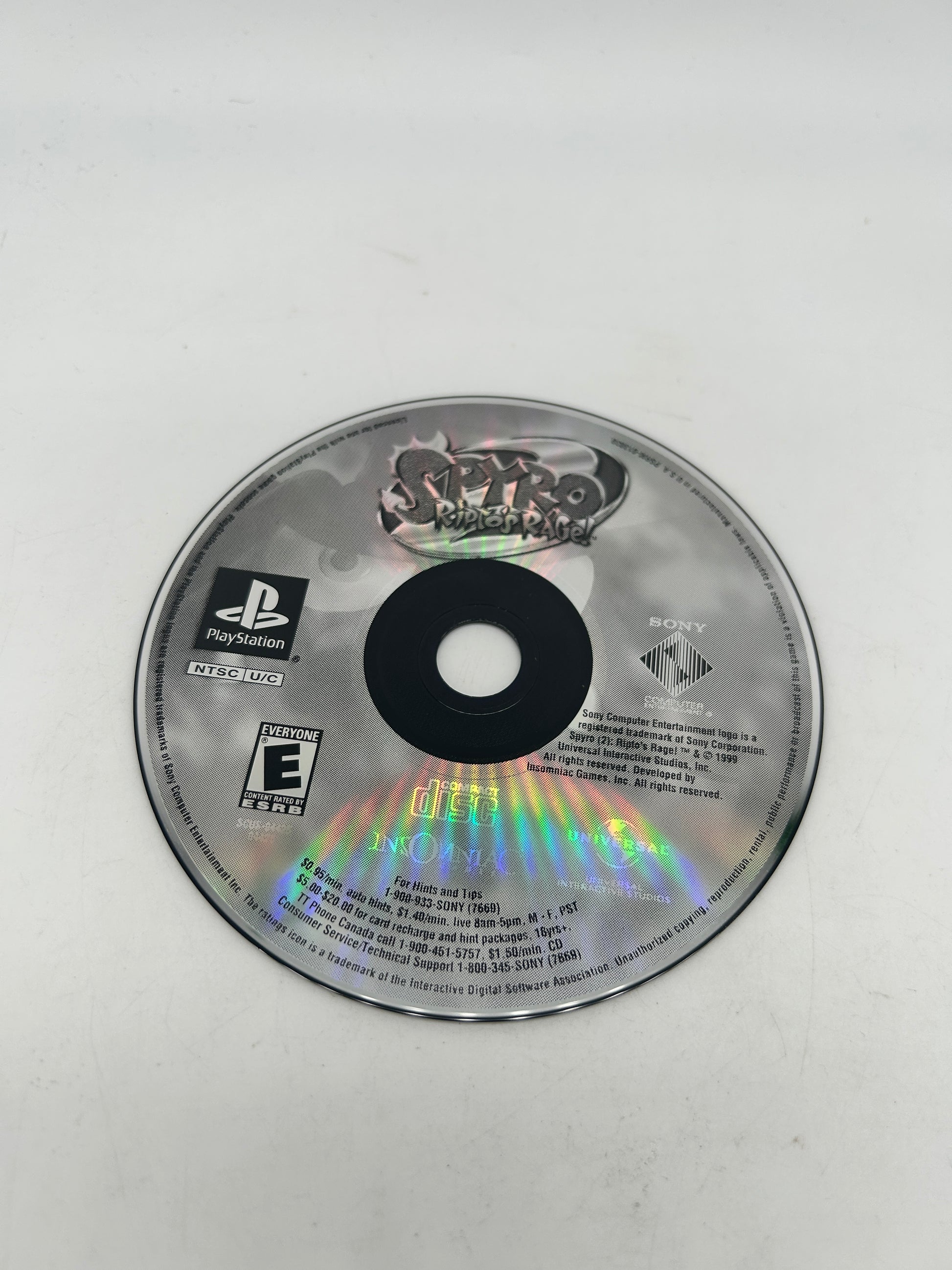 PiXEL-RETRO.COM : SONY PLAYSTATION 1 (PS1) GAME NTSC SPYRO RIPTO'S RAGE