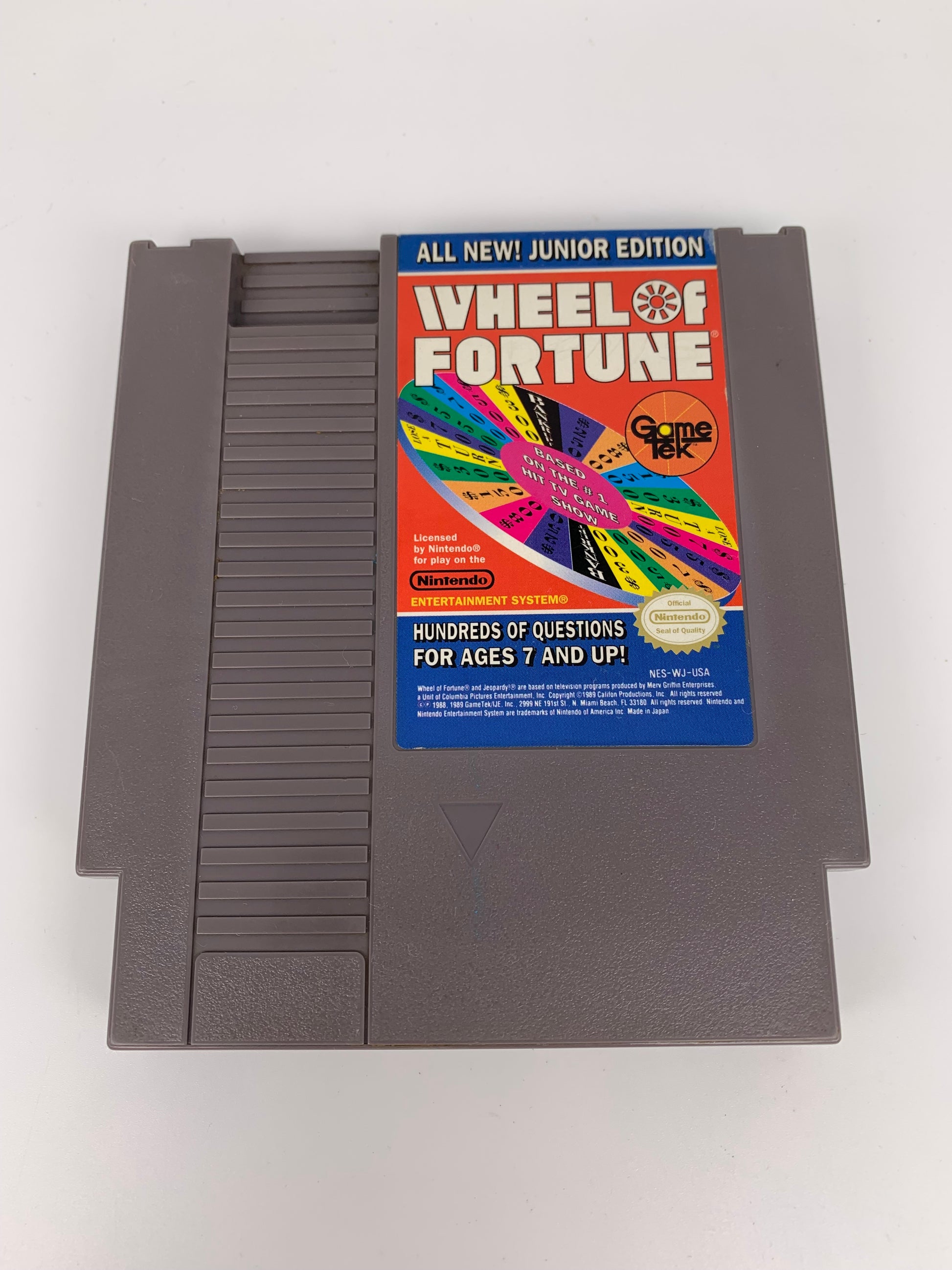 PiXEL-RETRO.COM : NINTENDO ENTERTAiNMENT SYSTEM (NES) GAME NTSC WHEEL OF FORTUNE JUNIOR EDITION