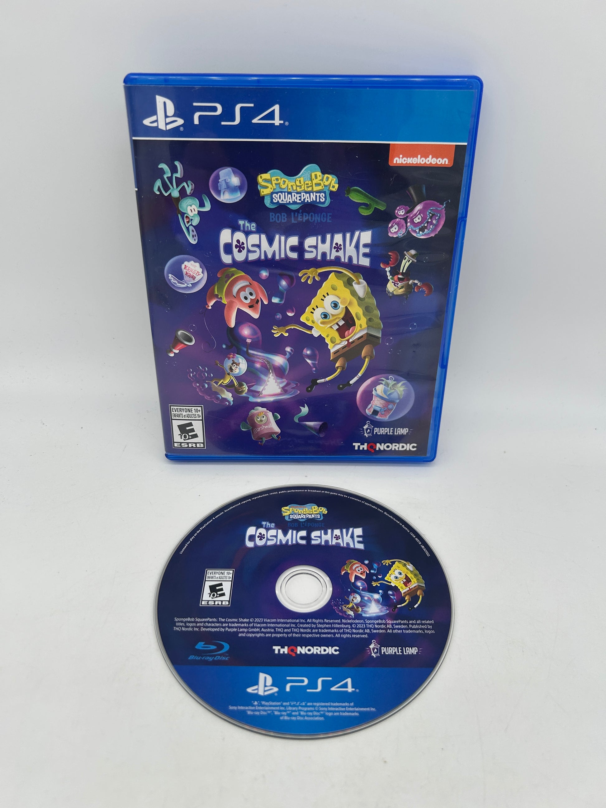 PiXEL-RETRO.COM : SONY PLAYSTATION 4 (PS4) COMPLETE CIB BOX MANUAL GAME NTSC SPONGEBOB SQUAREPANTS THE COSMiC SHAKE