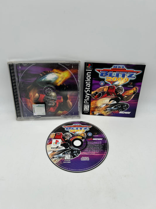 PiXEL-RETRO.COM : SONY PLAYSTATION (PS1) COMPLETE CIB BOX MANUAL GAME NTSC NFL BLITZ 2000