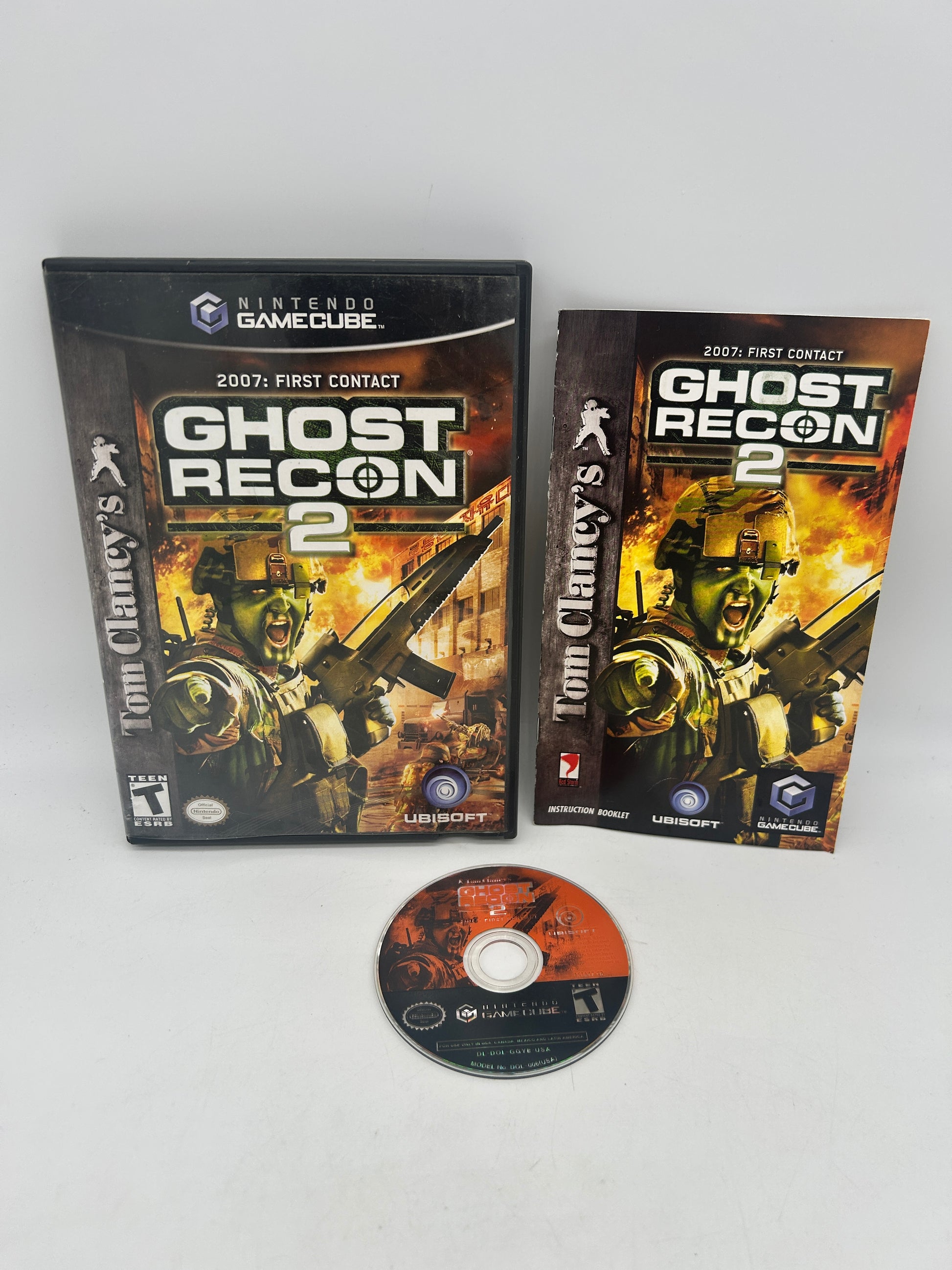 PiXEL-RETRO.COM : NINTENDO GAMECUBE COMPLETE CIB BOX MANUAL GAME NTSC TOM CLANCY'S GHOST RECON 2