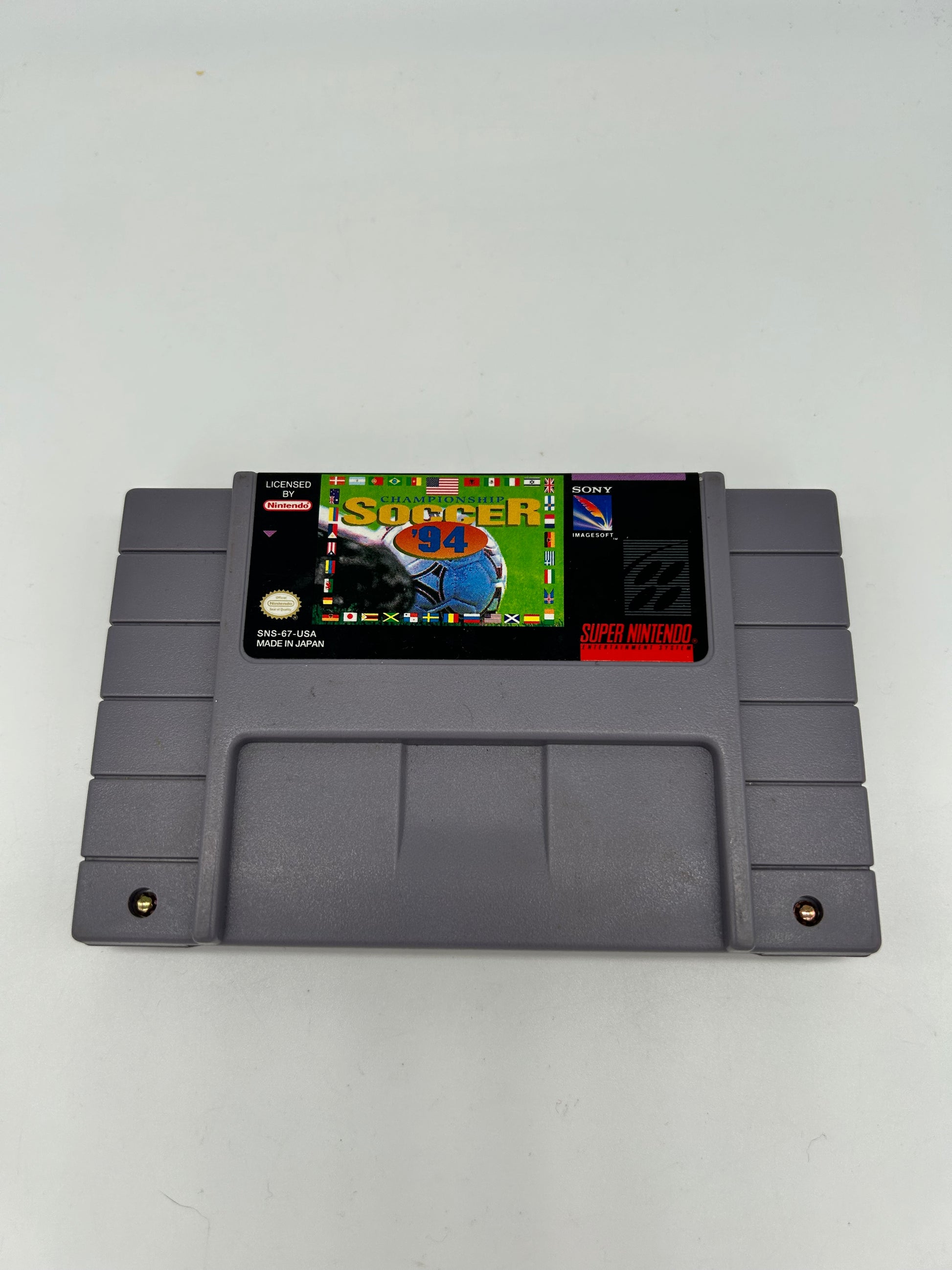 PiXEL-RETRO.COM : SUPER NINTENDO NES (SNES) GAME NTSC CHAMPIONSHIP SOCCER 94