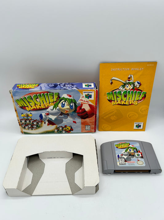 PiXEL-RETRO.COM : NINTENDO 64 (N64) COMPLET CIB BOX MANUAL GAME NTSC MISCHIEF MAKERS