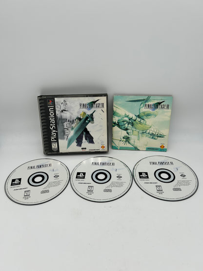 PiXEL-RETRO.COM : SONY PLAYSTATION (PS1) COMPLETE CIB BOX MANUAL GAME NTSC FINAL FANTASY VII