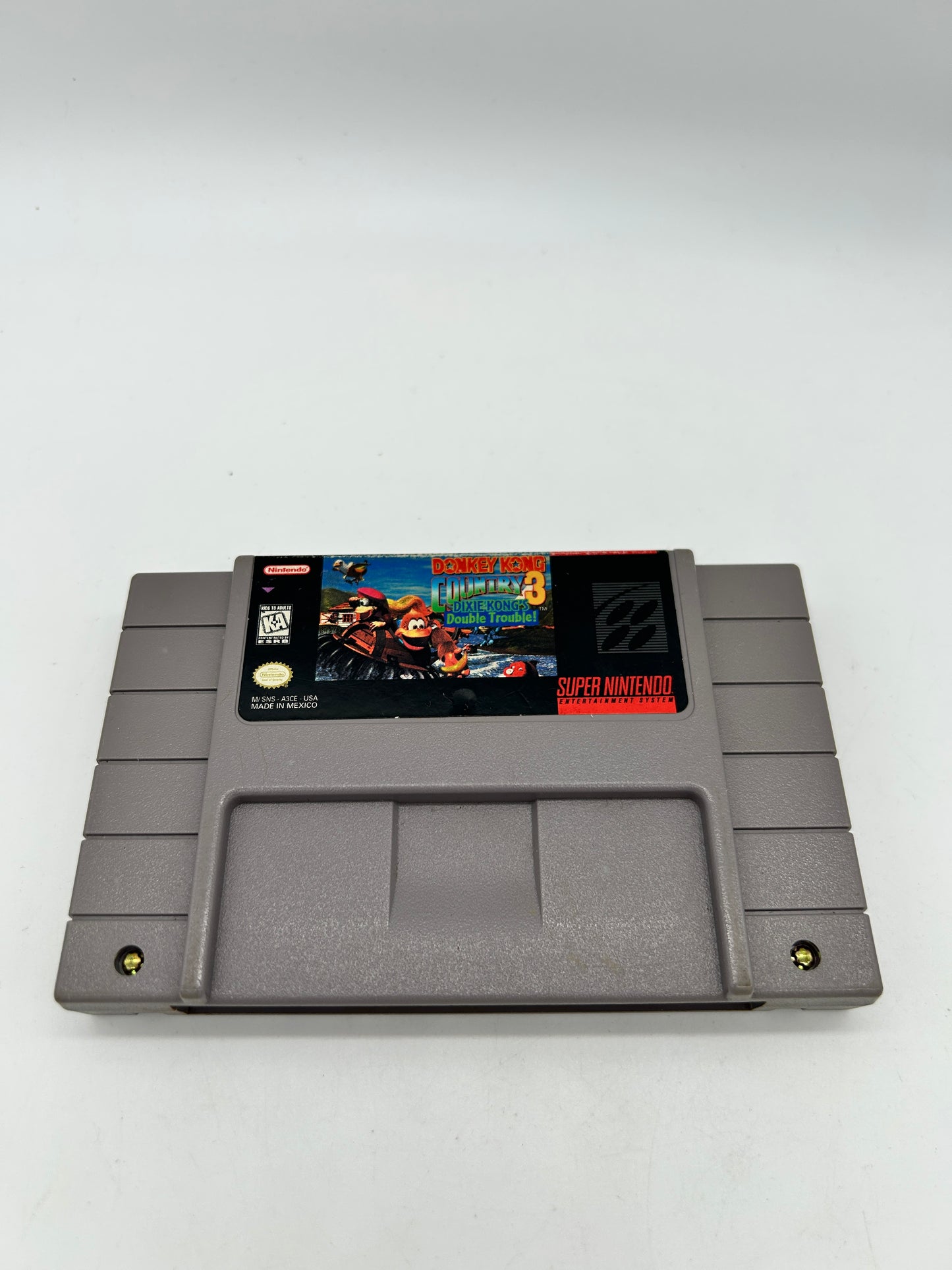 PiXEL-RETRO.COM : SUPER NINTENDO NES (SNES) GAME NTSC DONKEY KONG COUNTRY 3 DIXIE KONG'S DOUBLE TROUBLE!