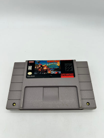 PiXEL-RETRO.COM : SUPER NINTENDO NES (SNES) GAME NTSC DONKEY KONG COUNTRY 3 DIXIE KONG'S DOUBLE TROUBLE!